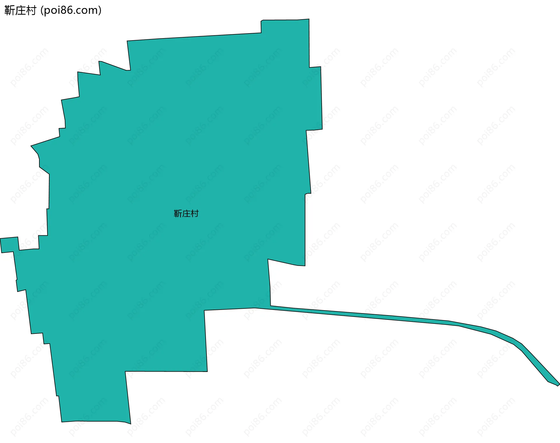 靳庄村边界地图