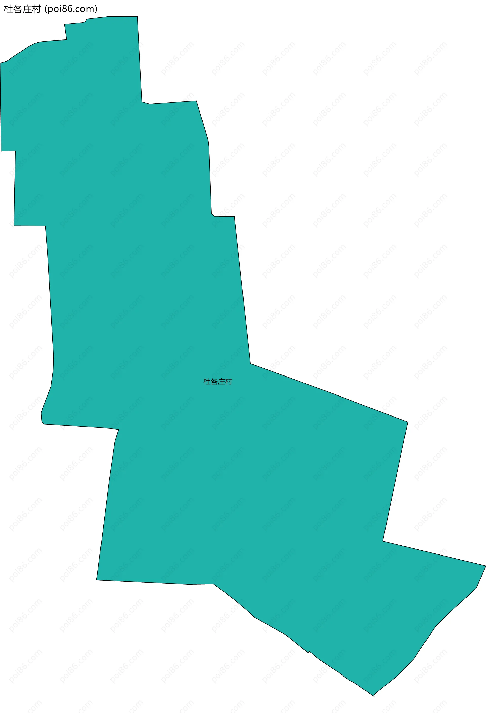 杜各庄村边界地图