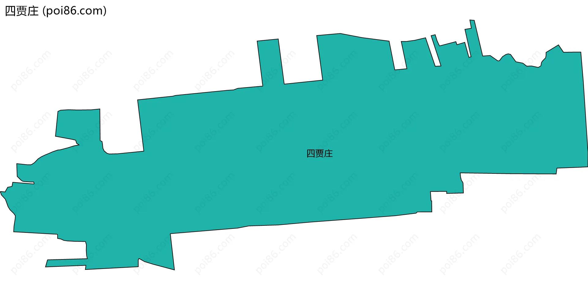 四贾庄边界地图