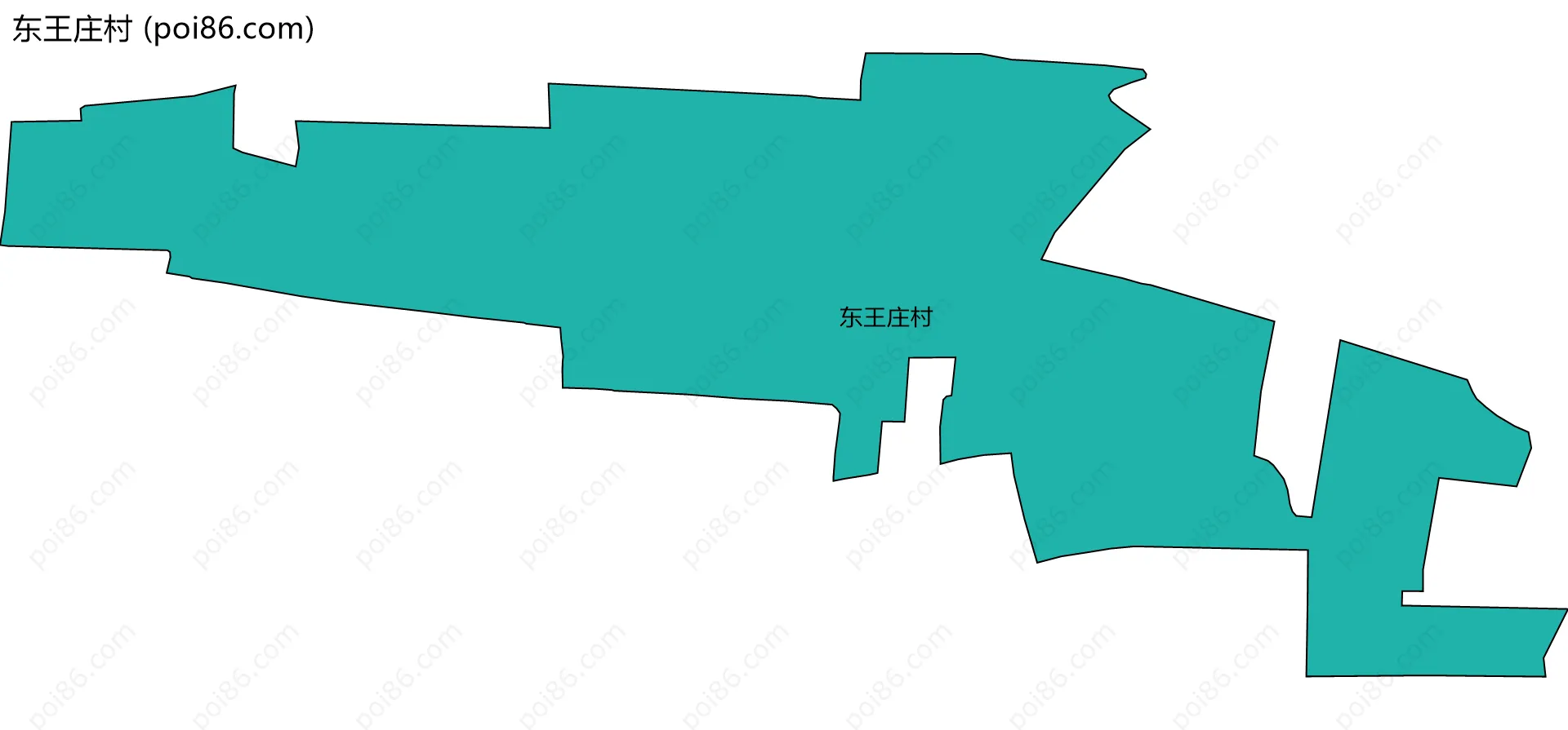 东王庄村边界地图