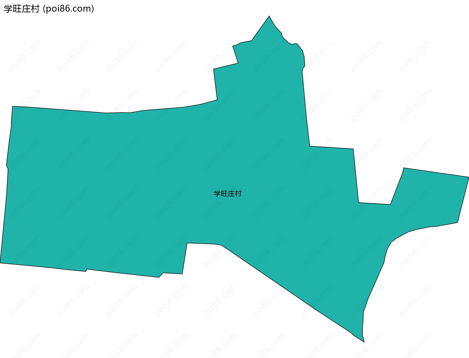 学旺庄村边界地图