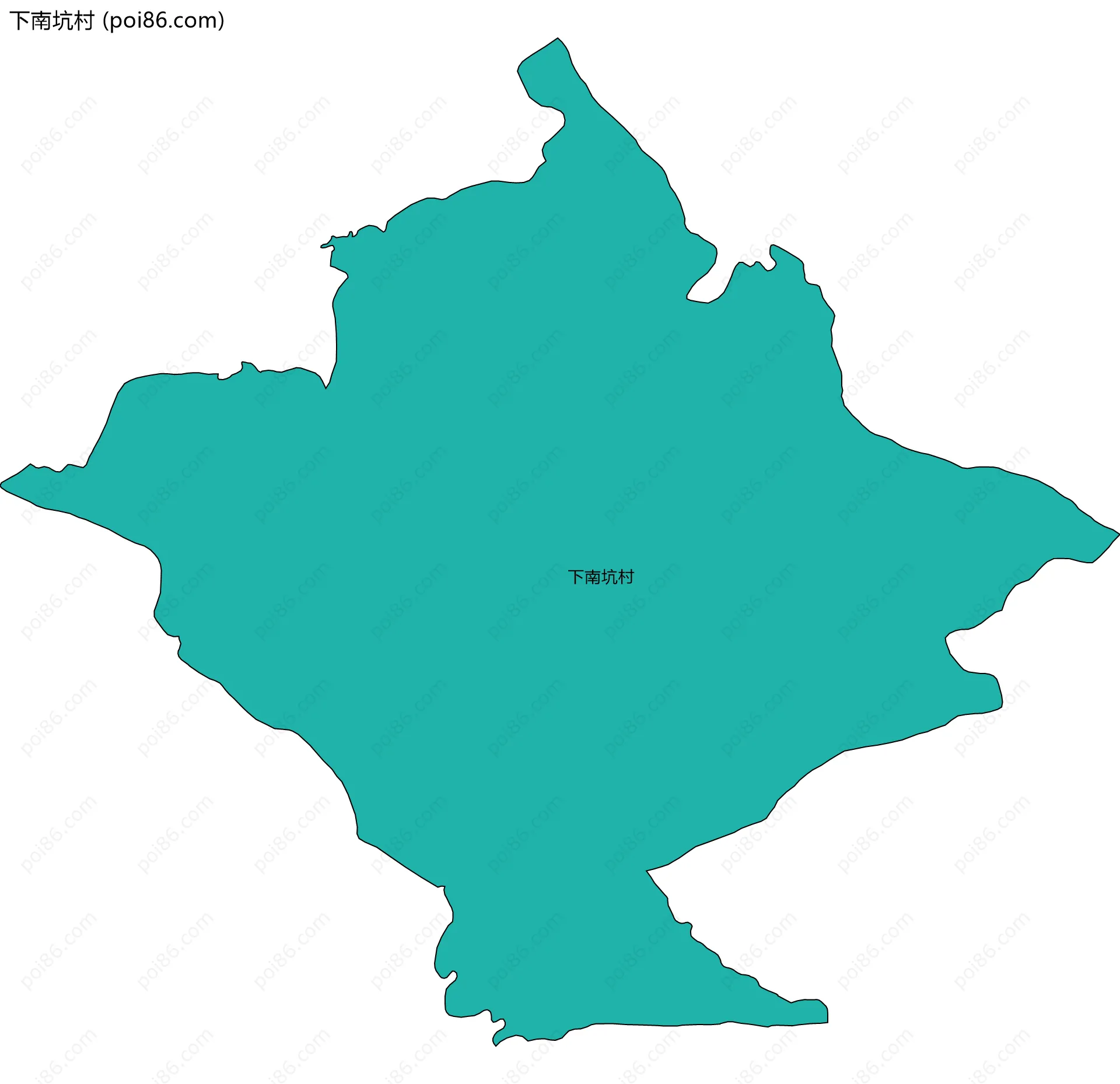 下南坑村边界地图