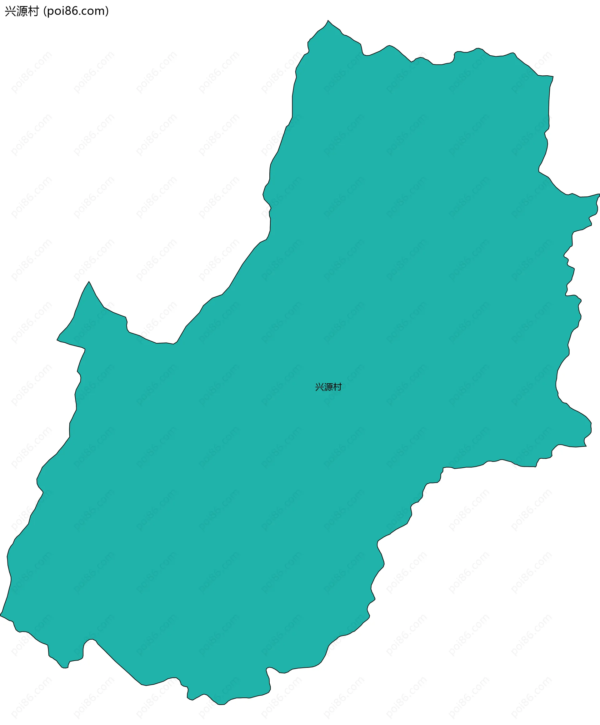 兴源村边界地图