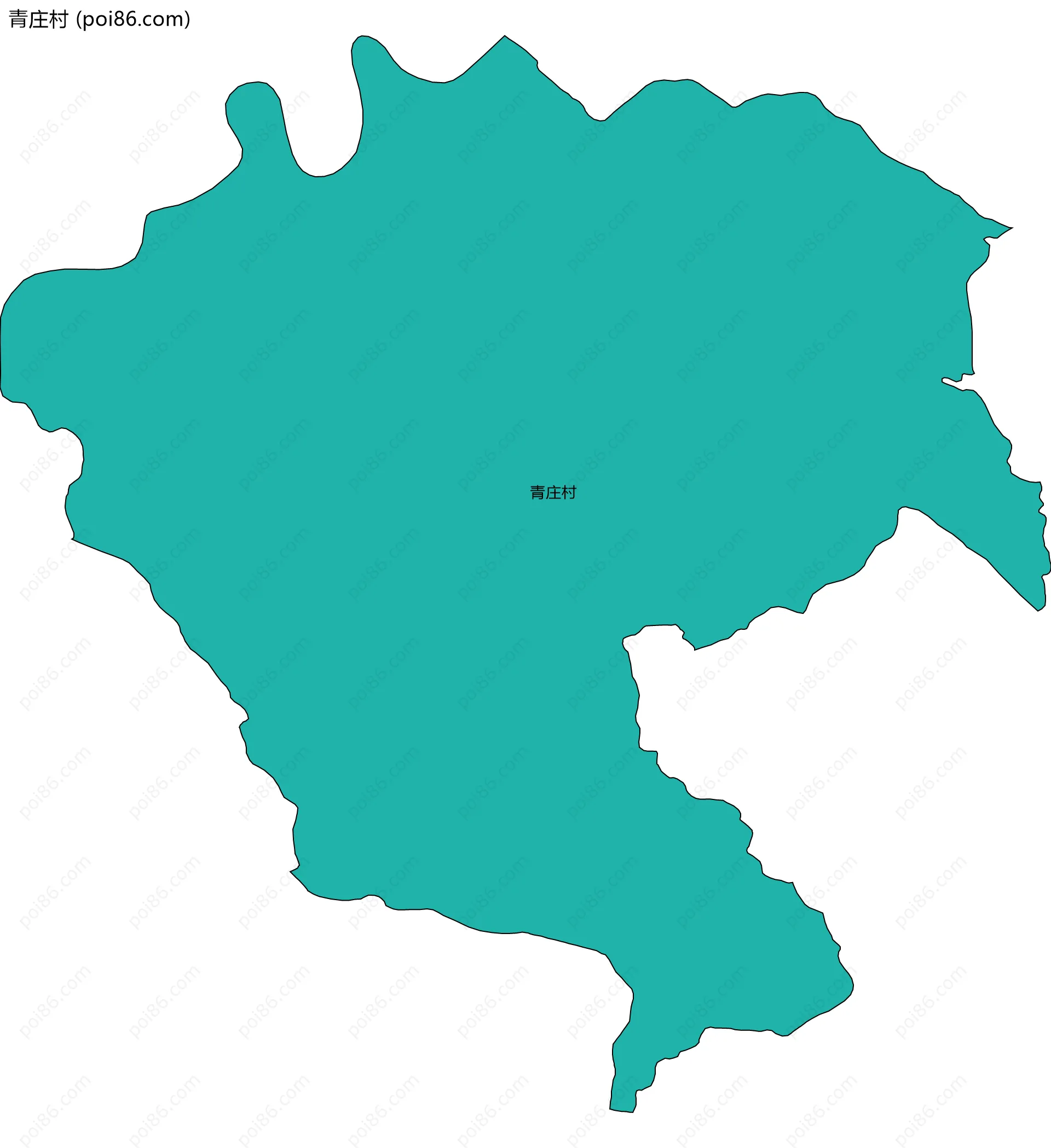 青庄村边界地图