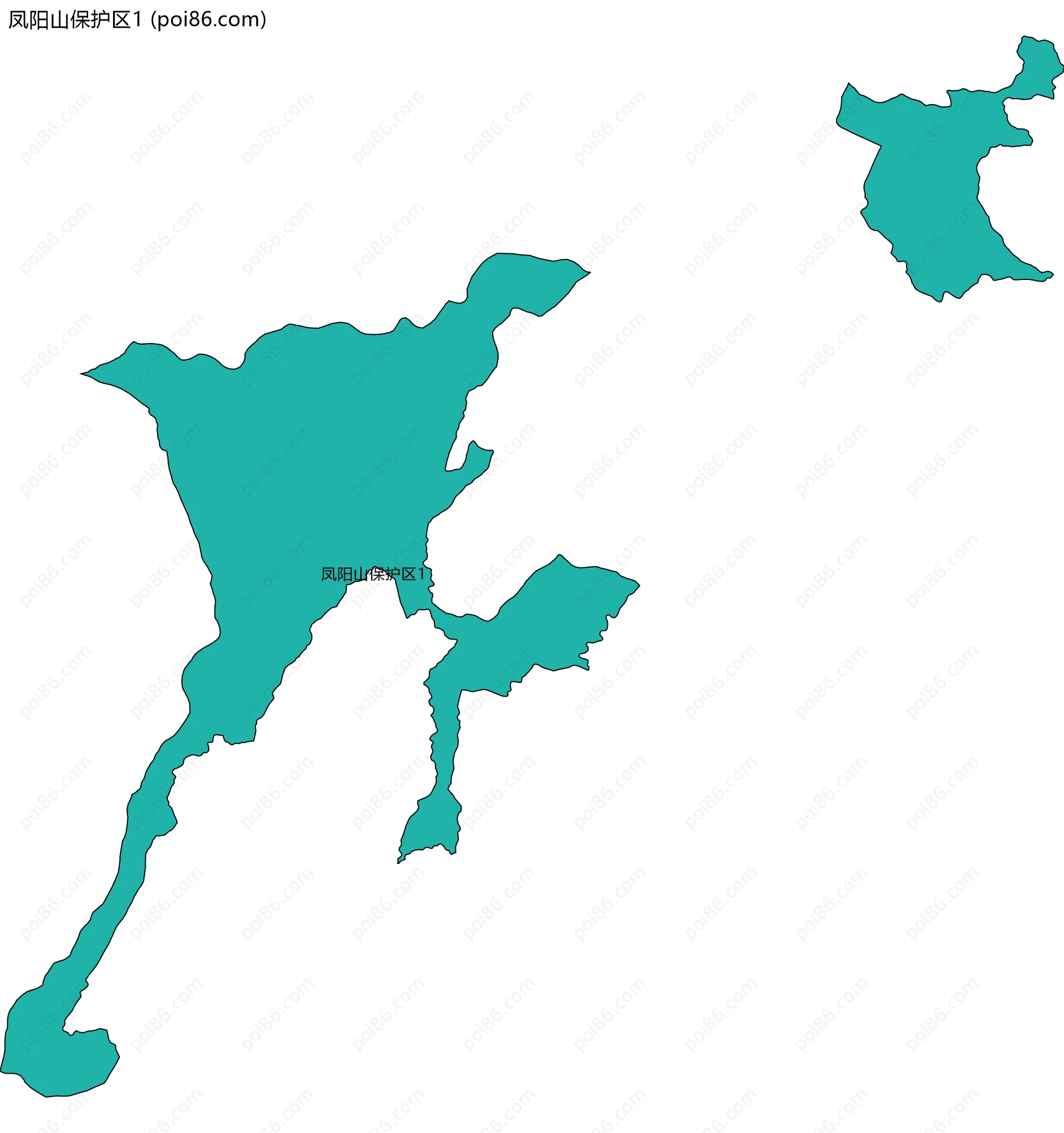 凤阳山保护区1边界地图