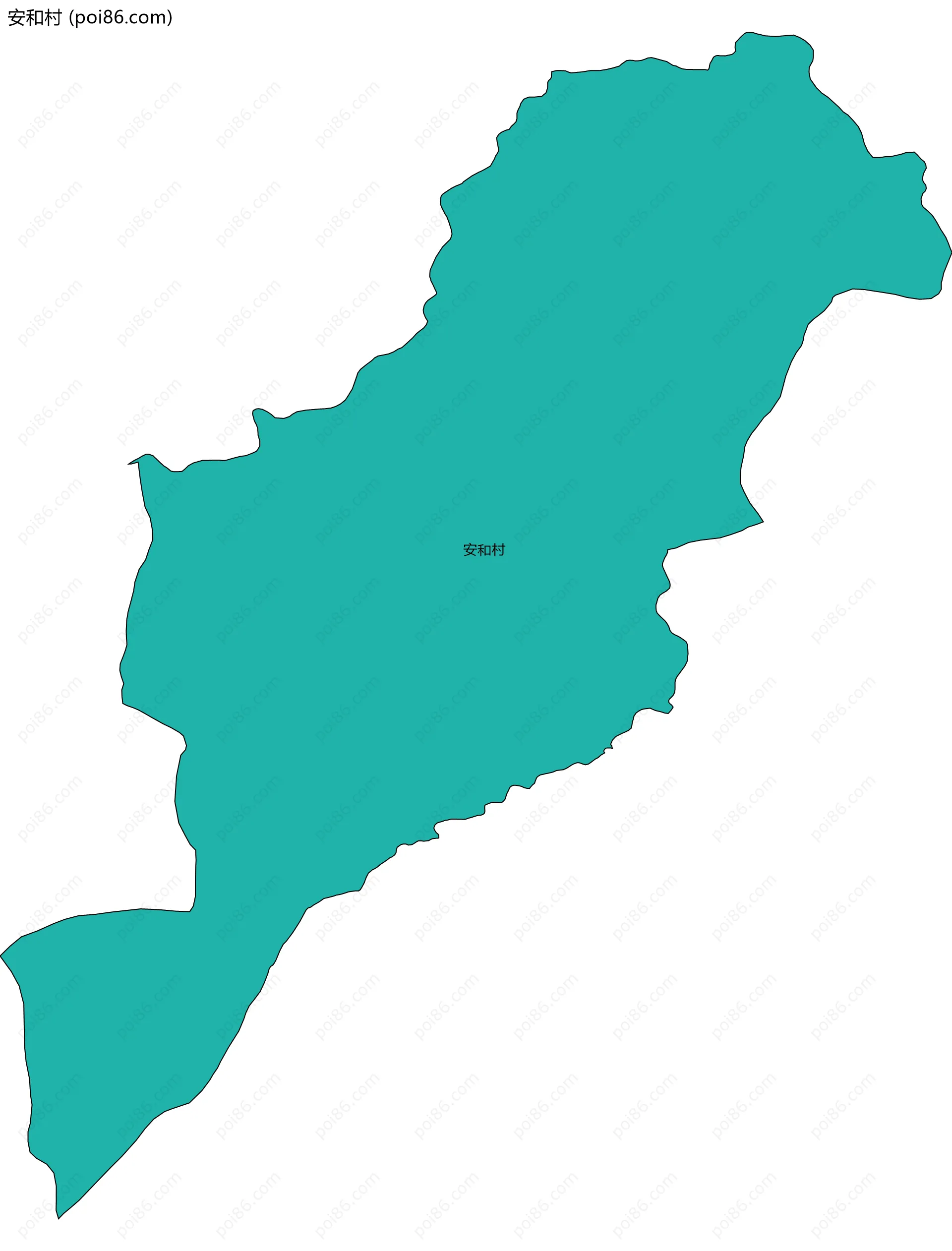 安和村边界地图