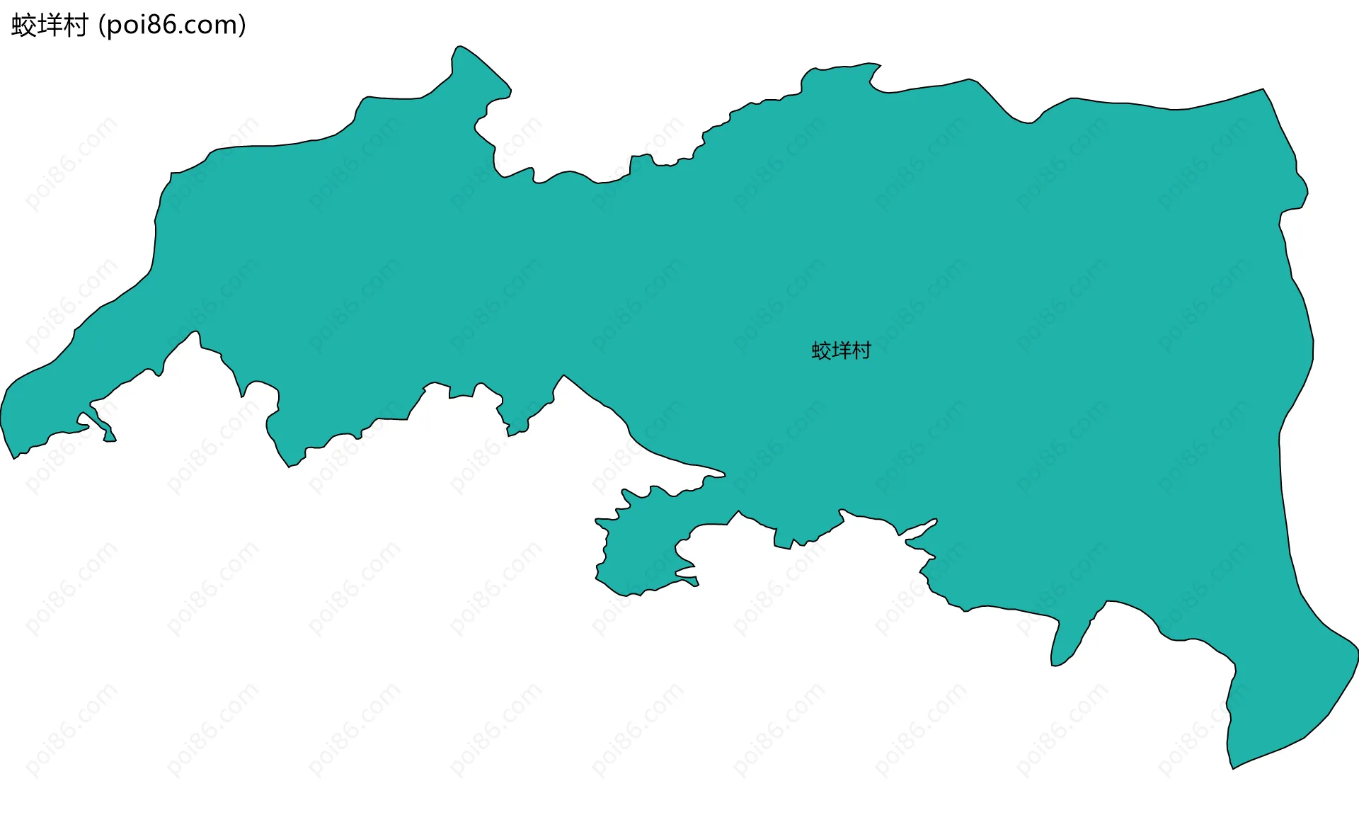 蛟垟村边界地图