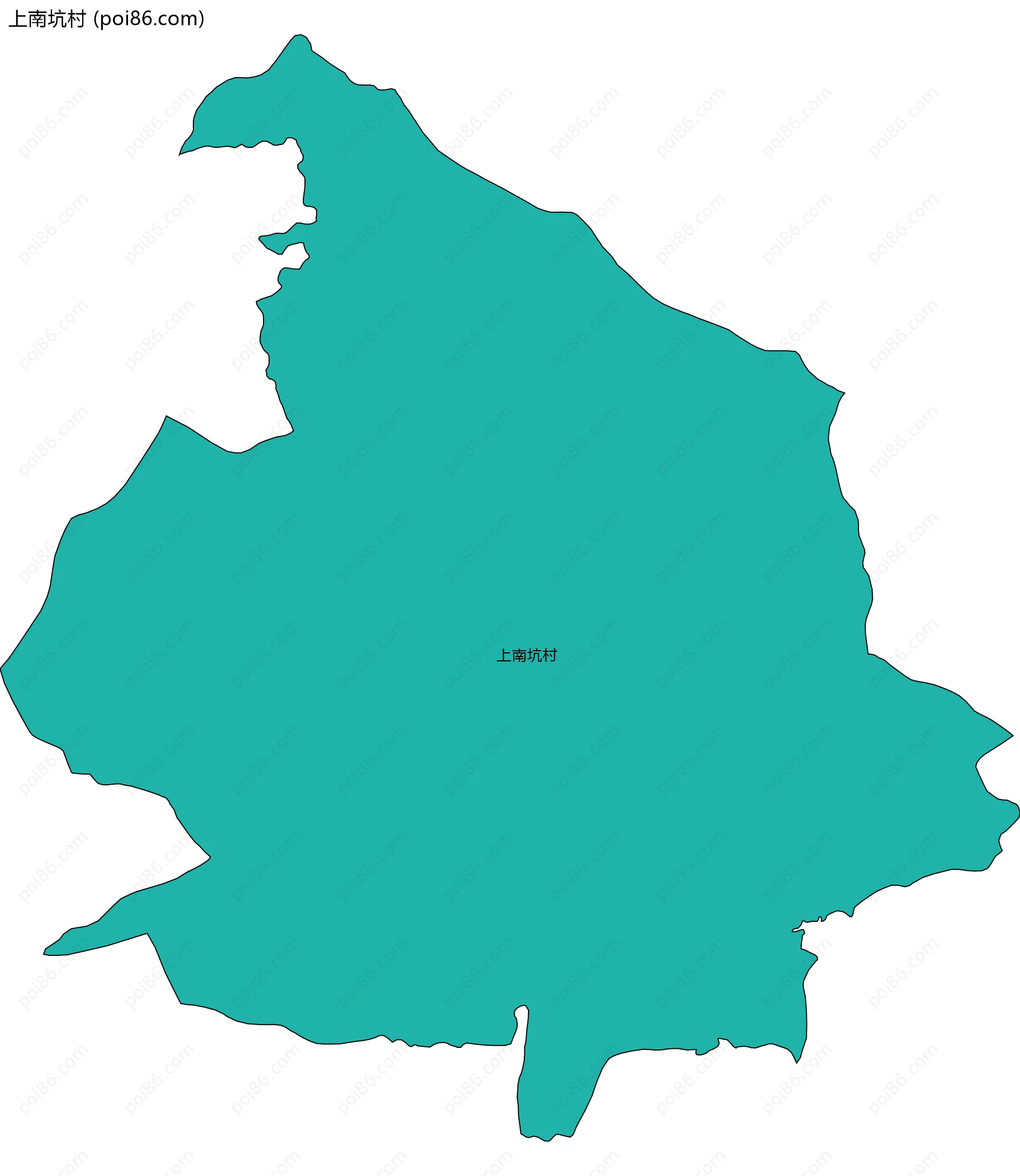上南坑村边界地图