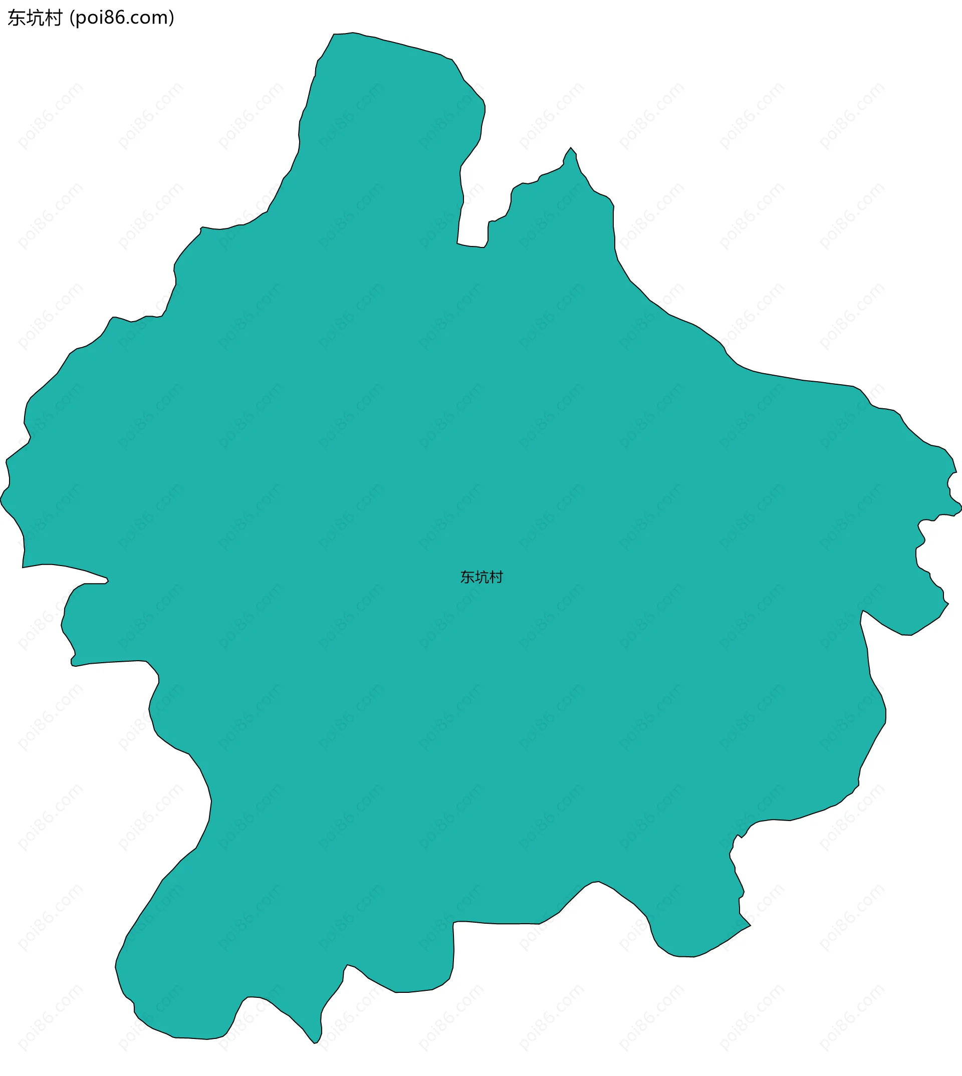 东坑村边界地图