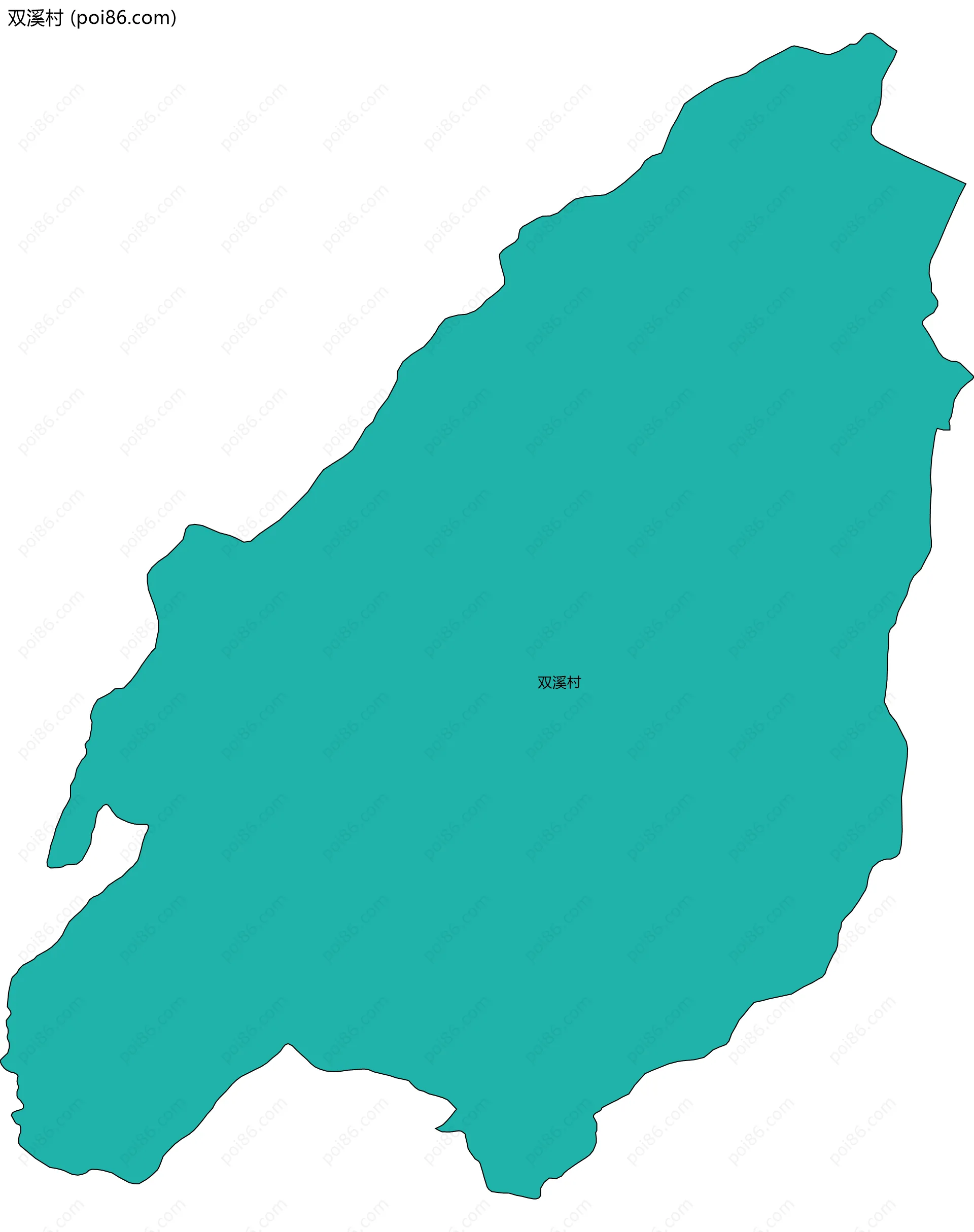 双溪村边界地图