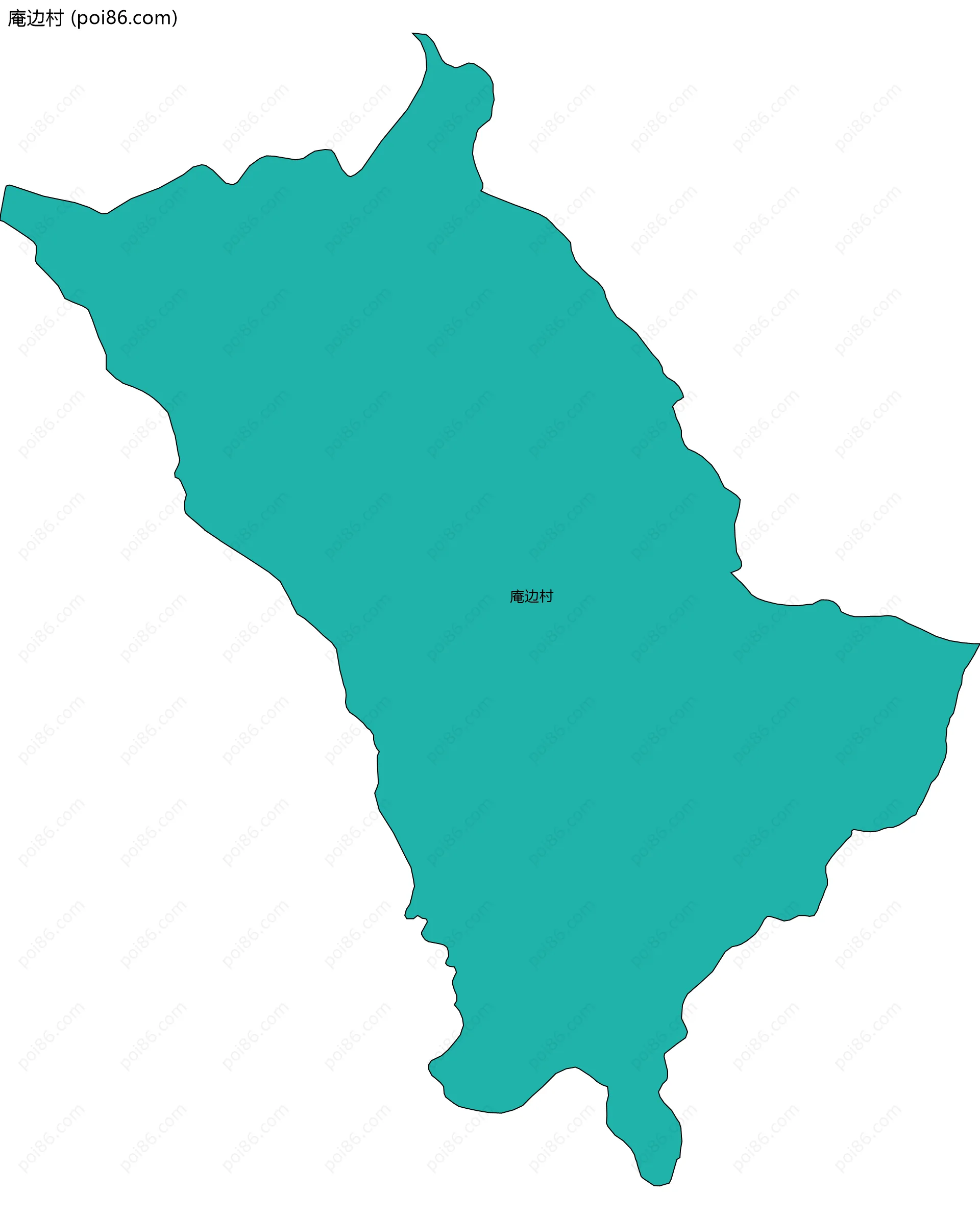 庵边村边界地图