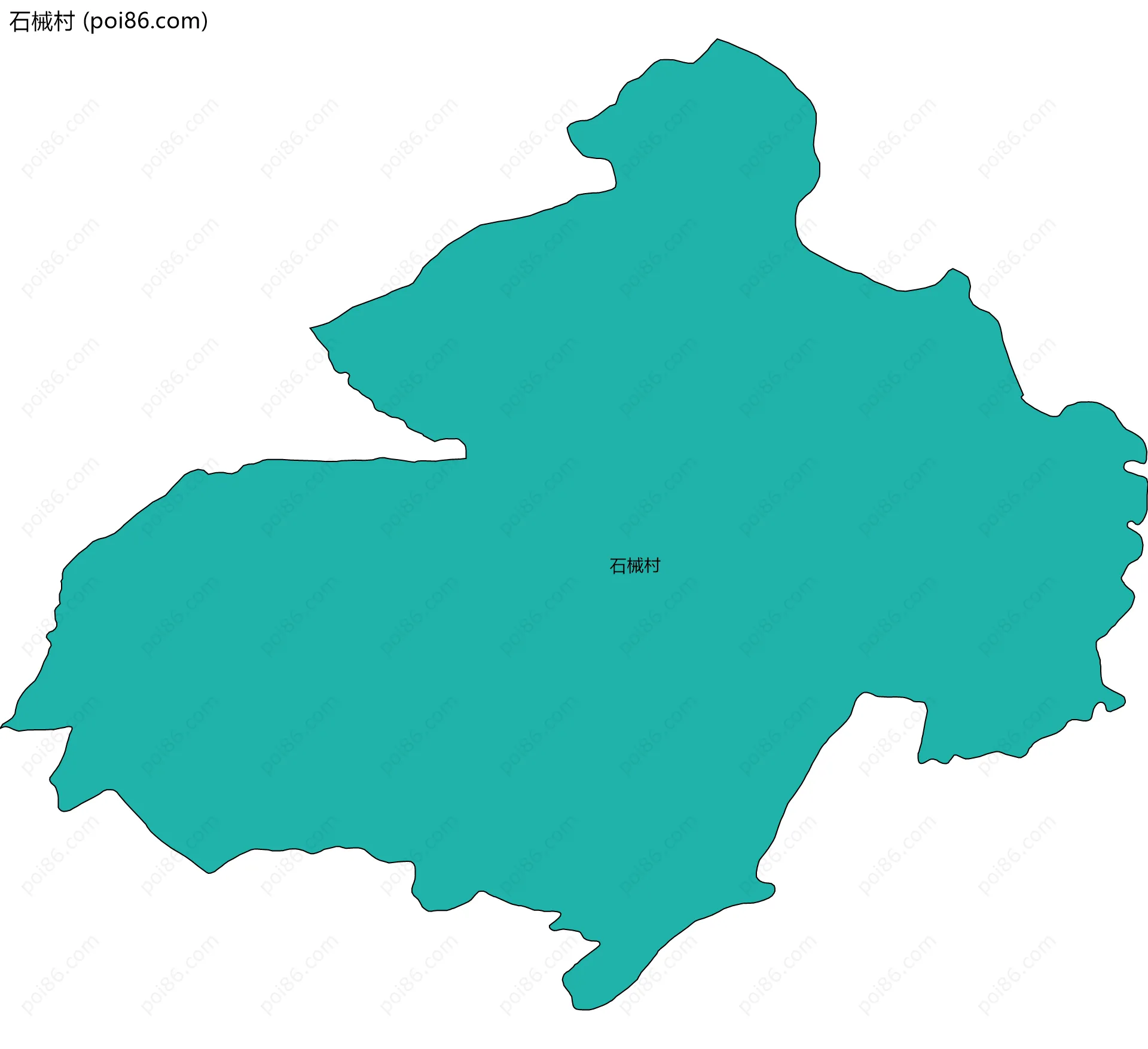 石械村边界地图