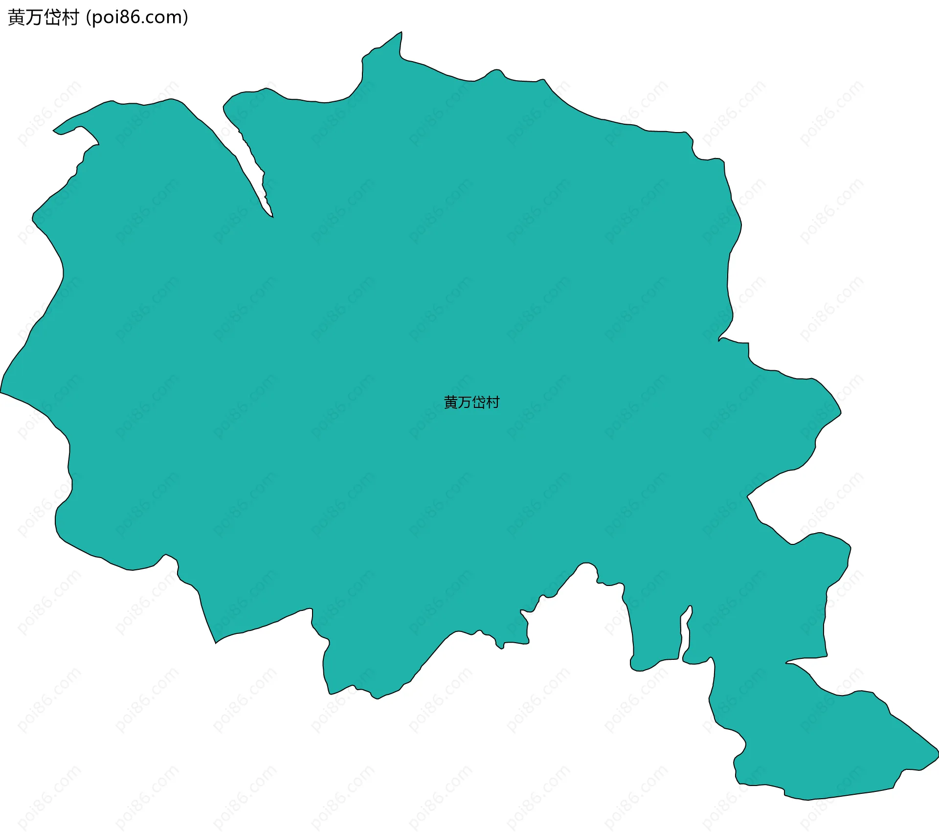 黄万岱村边界地图