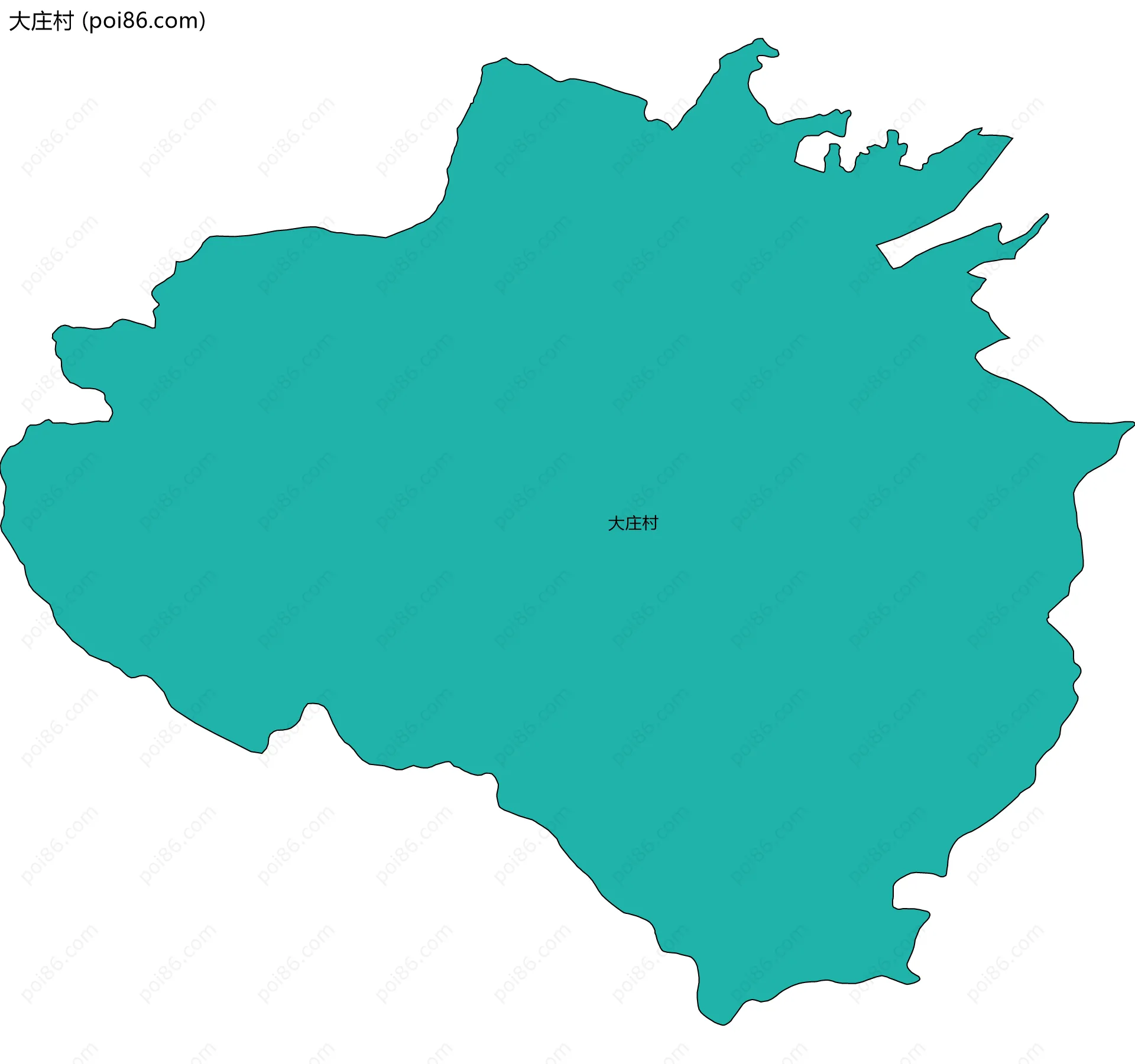 大庄村边界地图