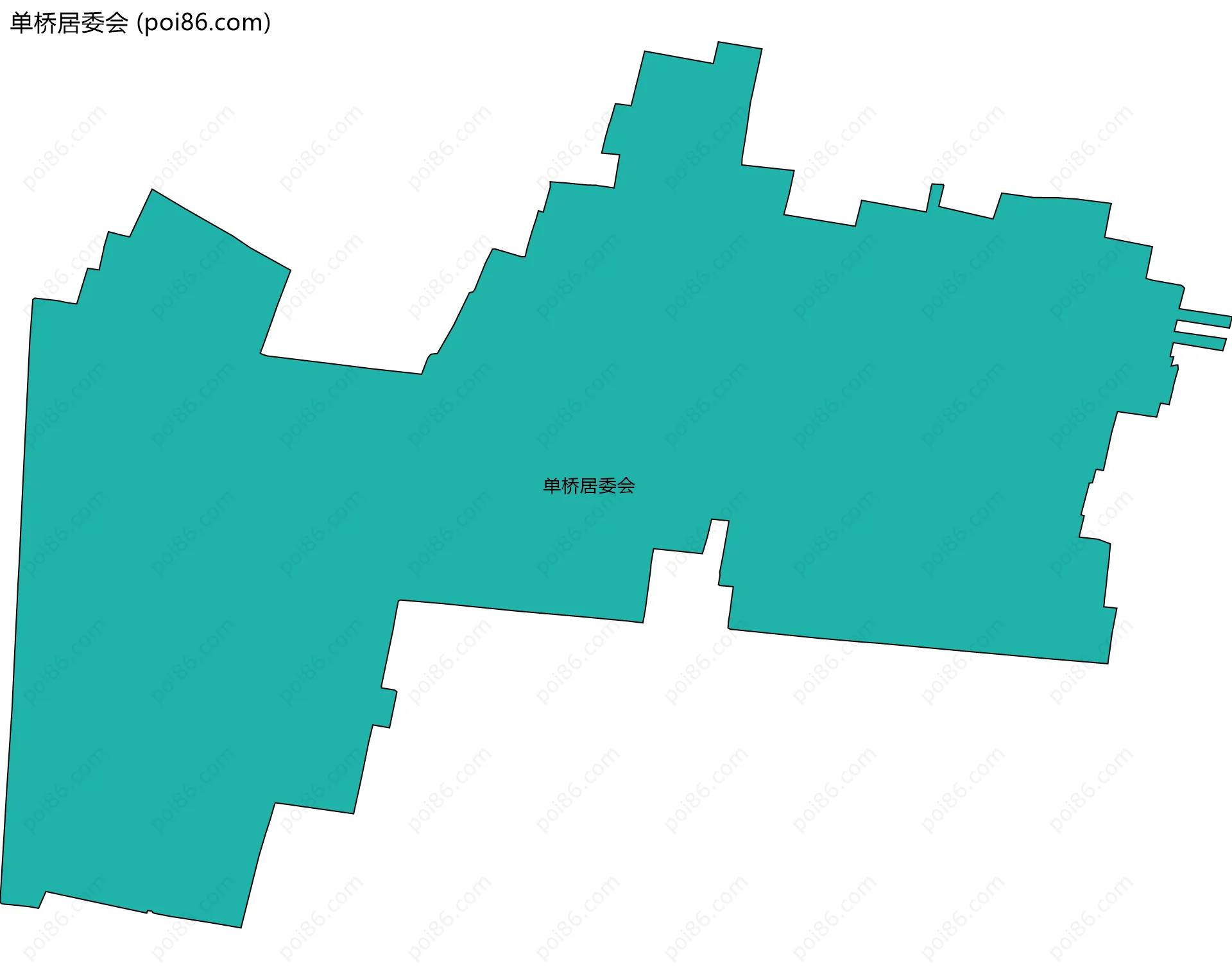 单桥居委会边界地图