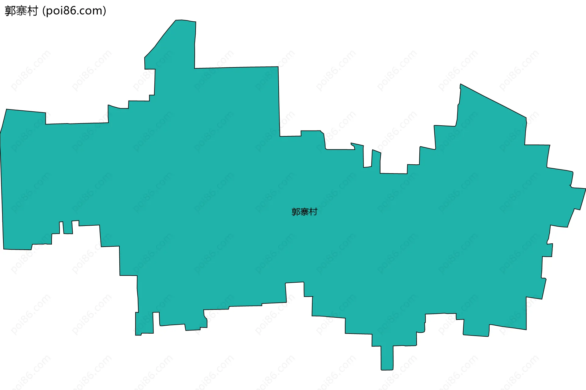 郭寨村边界地图