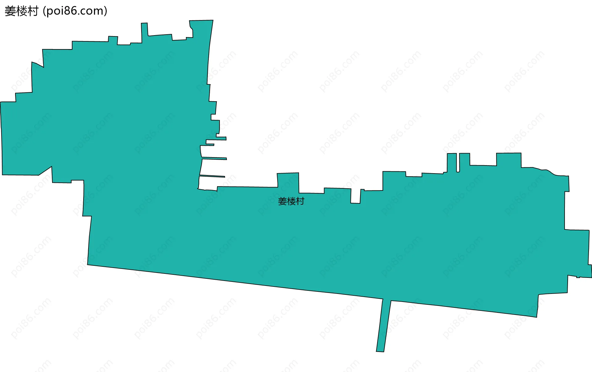 姜楼村边界地图