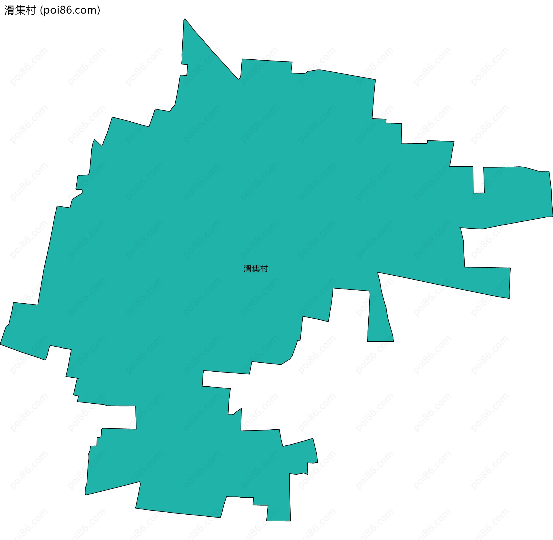 滑集村边界地图