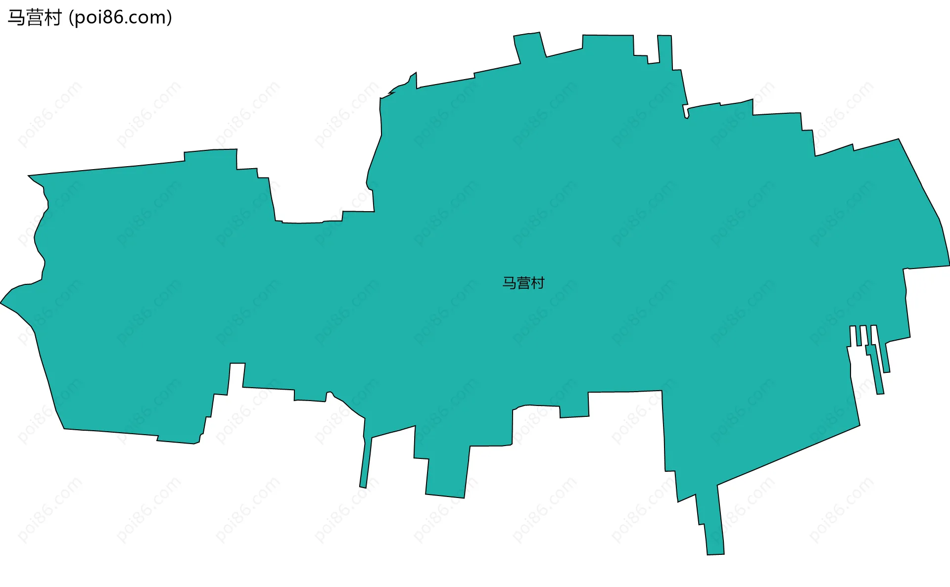 马营村边界地图