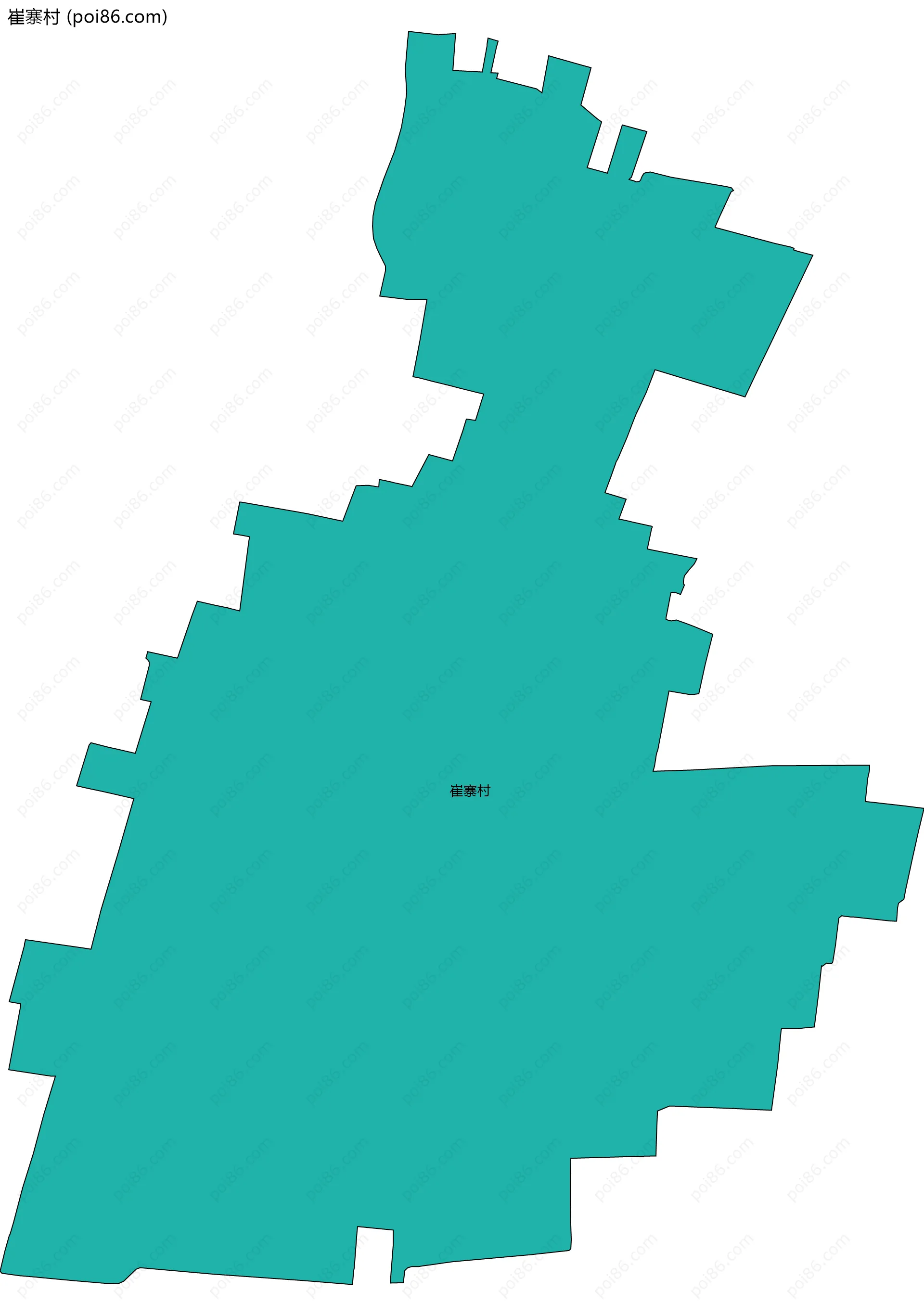 崔寨村边界地图