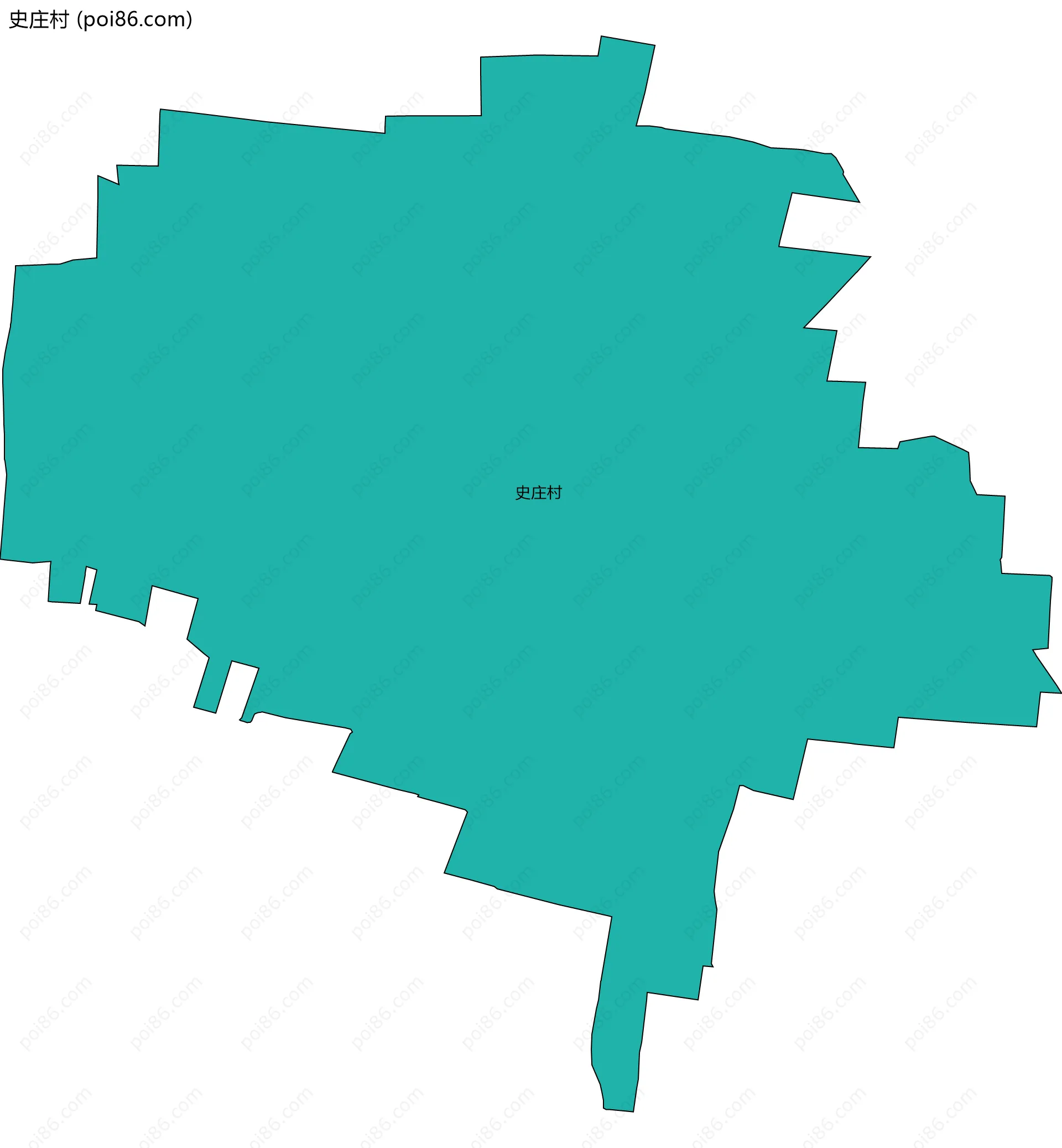 史庄村边界地图