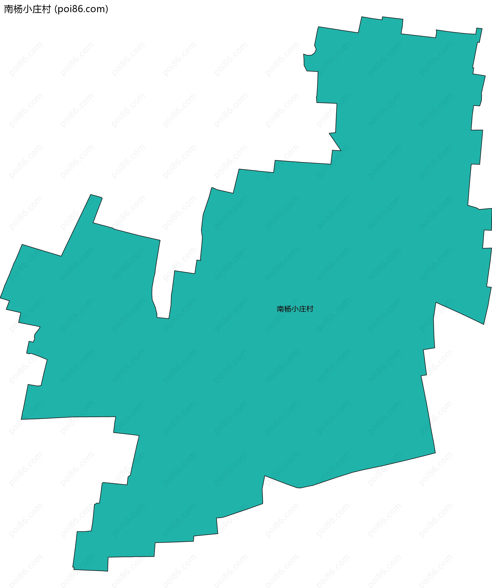南杨小庄村边界地图