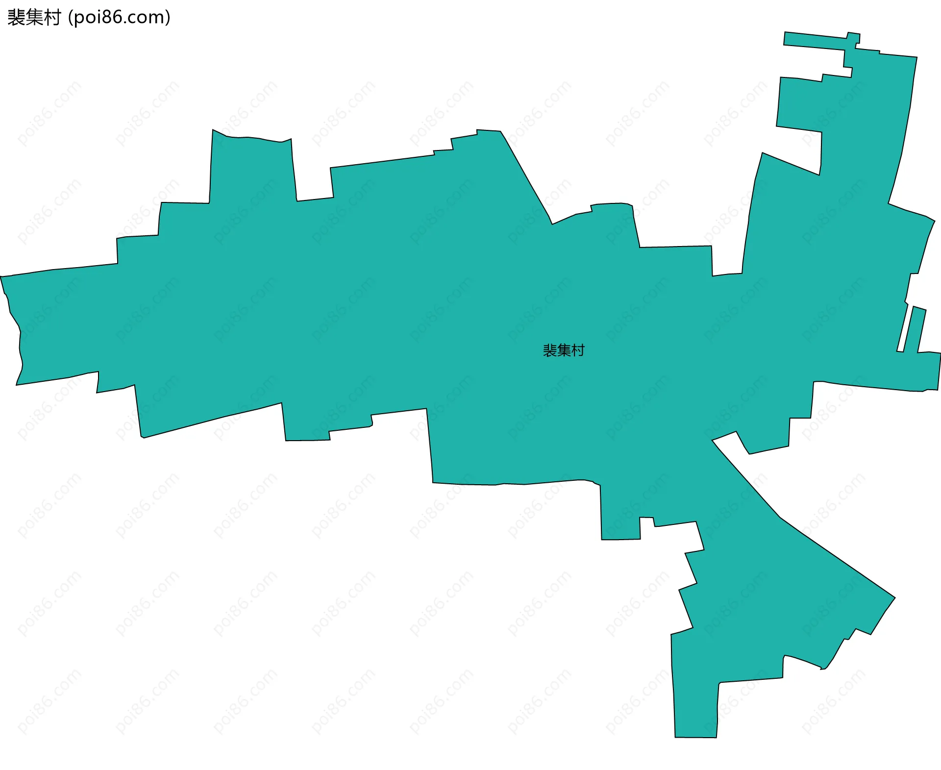裴集村边界地图