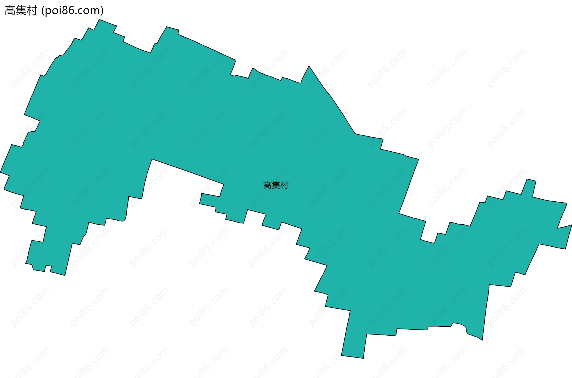 高集村边界地图