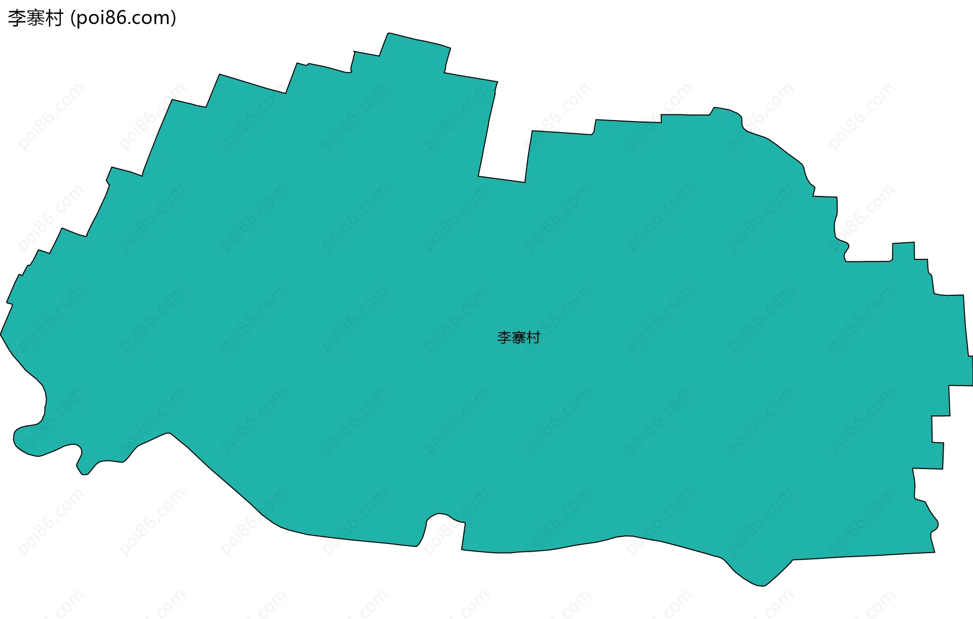 李寨村边界地图