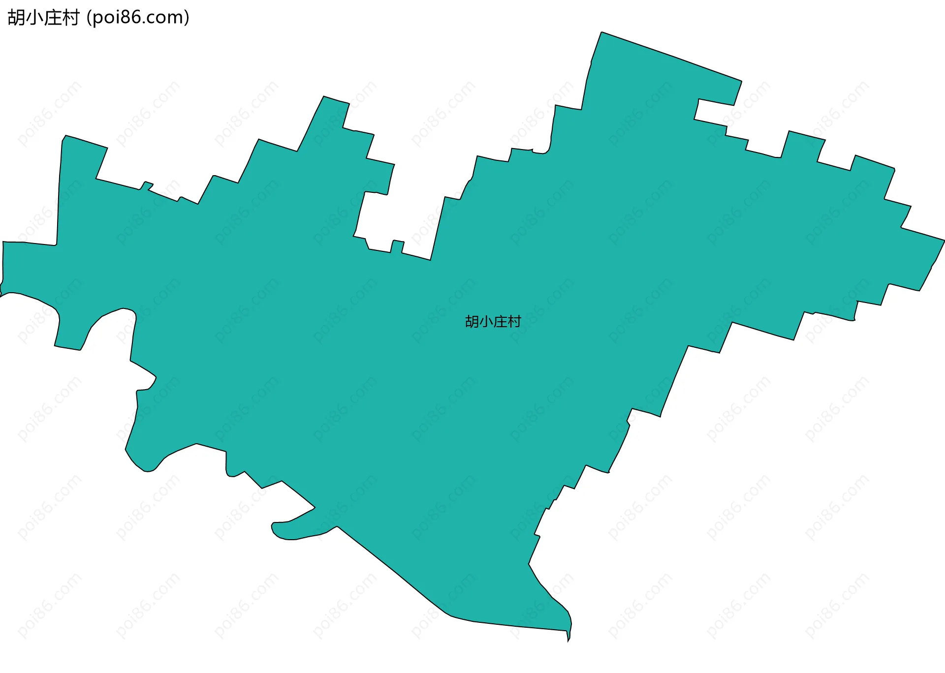 胡小庄村边界地图