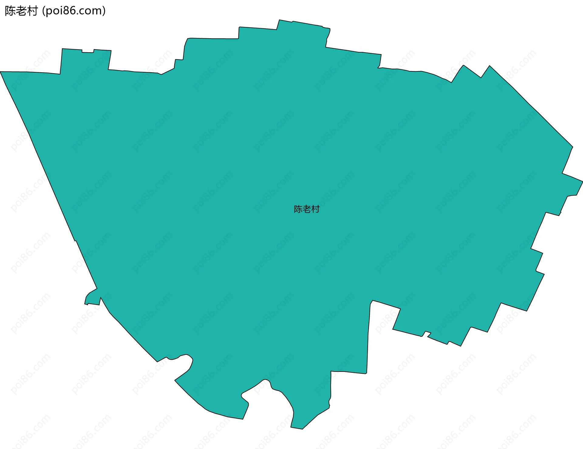 陈老村边界地图