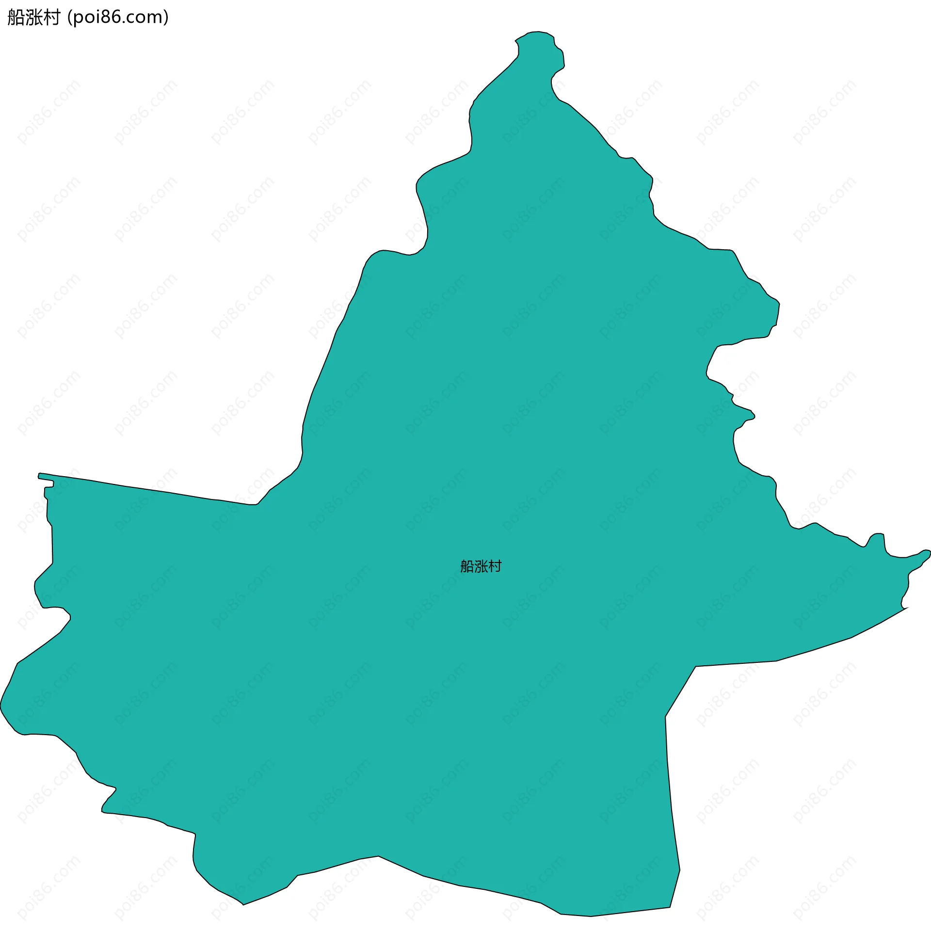 船涨村边界地图