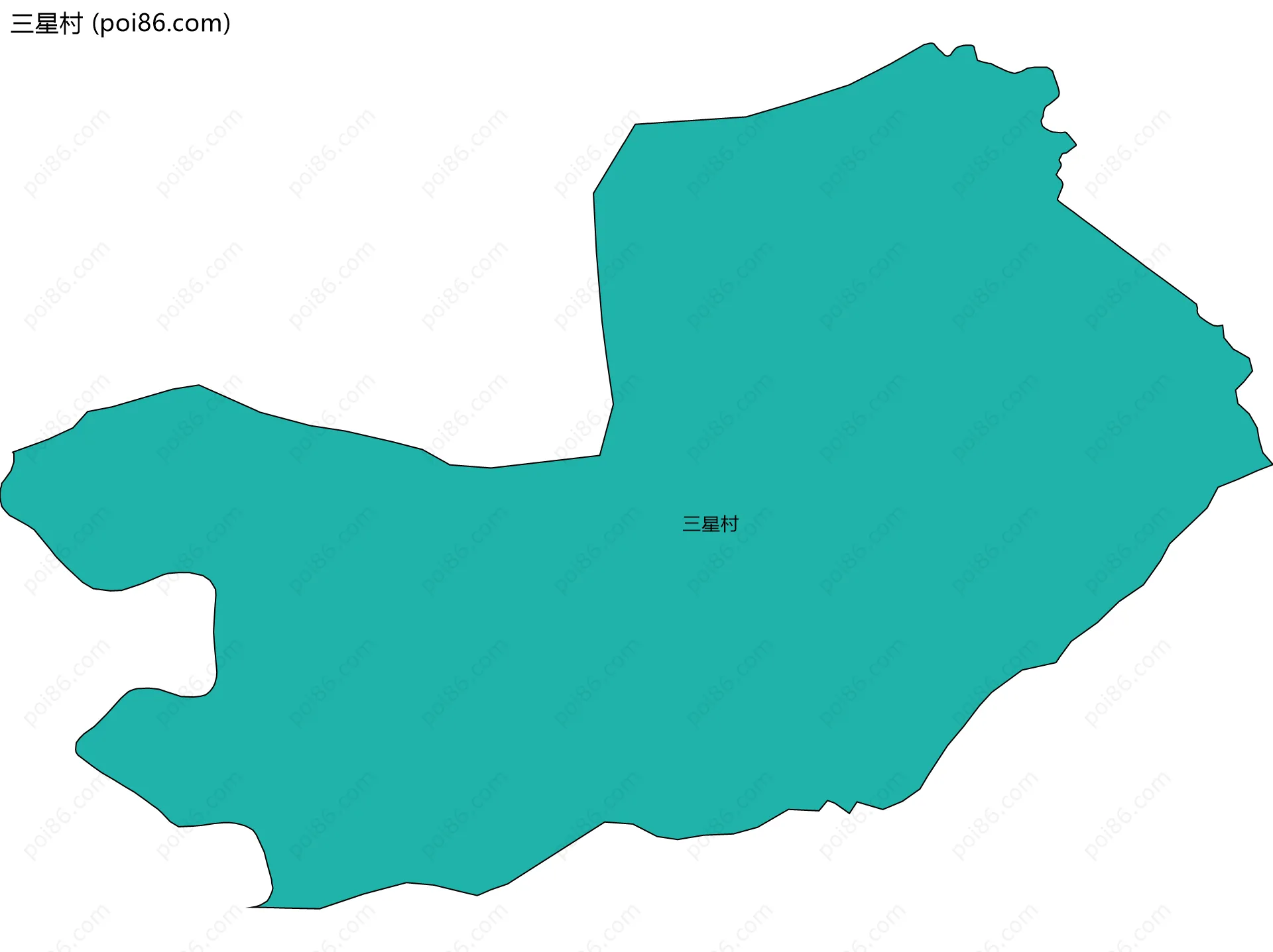 三星村边界地图