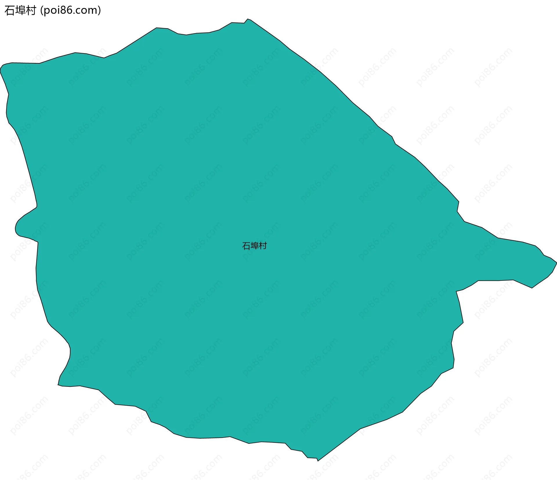 石埠村边界地图