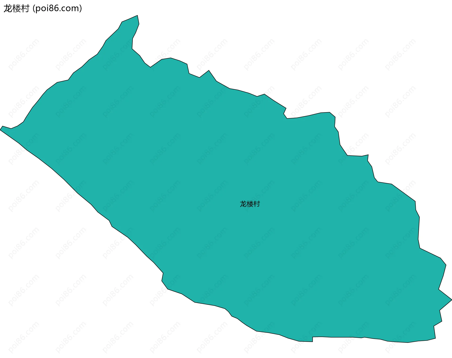 龙楼村边界地图