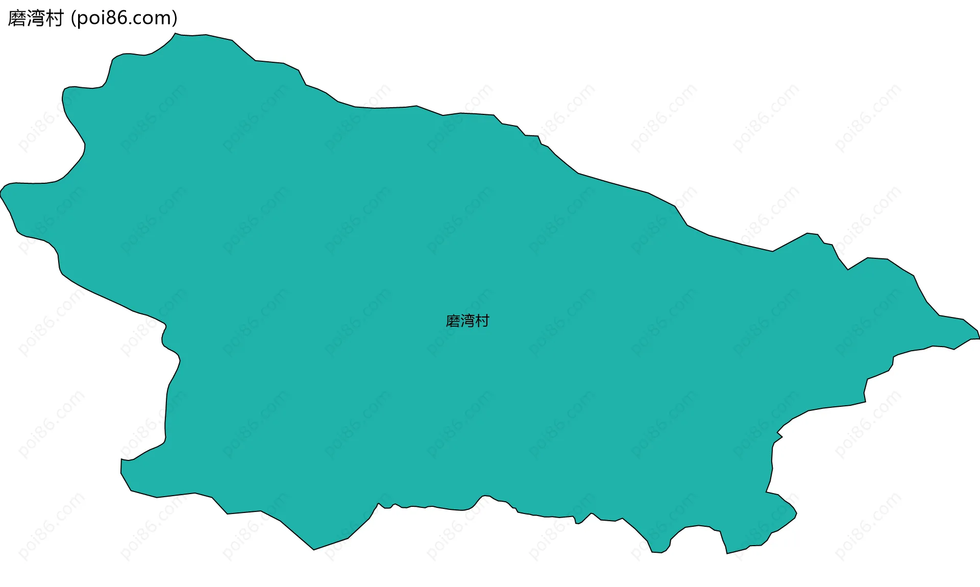 磨湾村边界地图