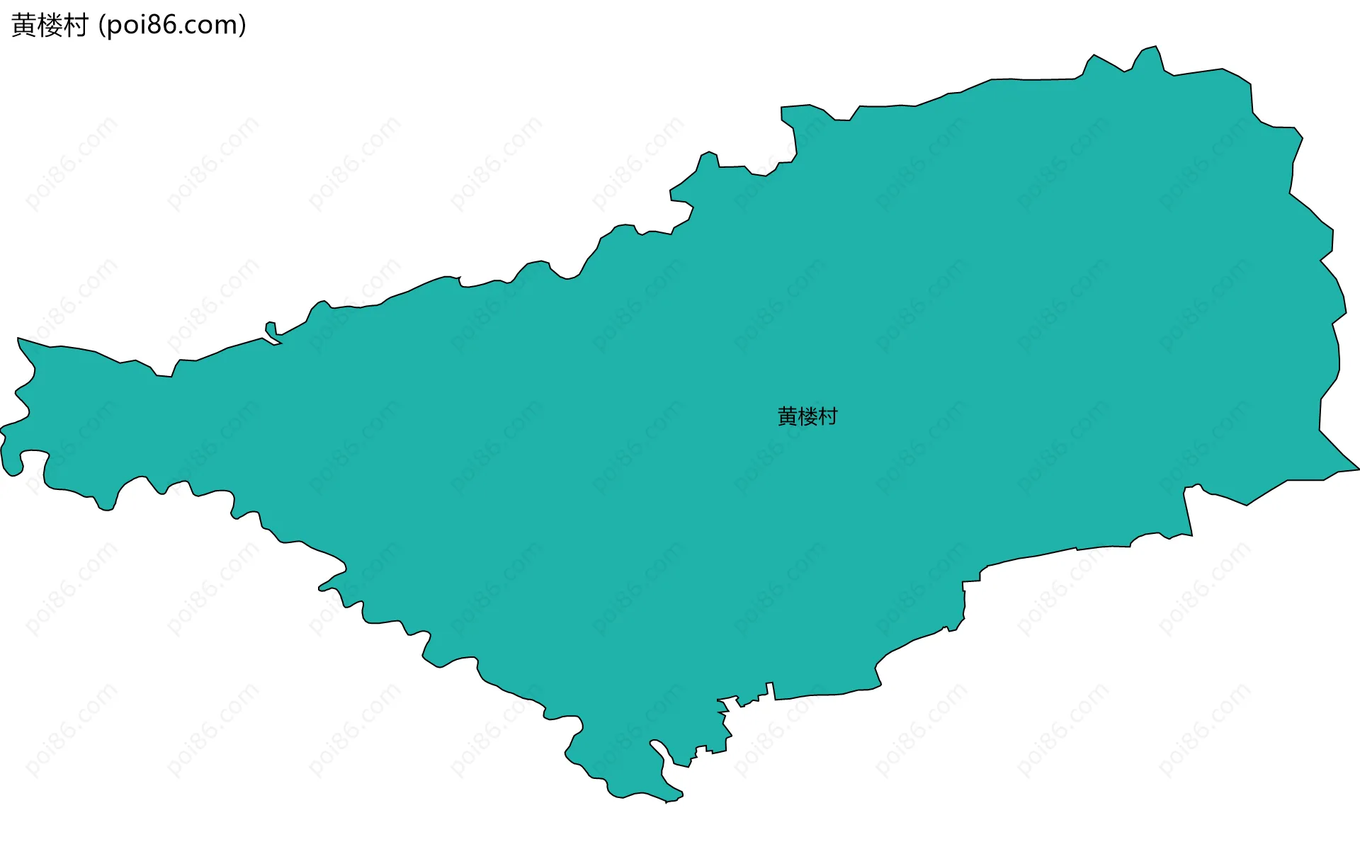 黄楼村边界地图