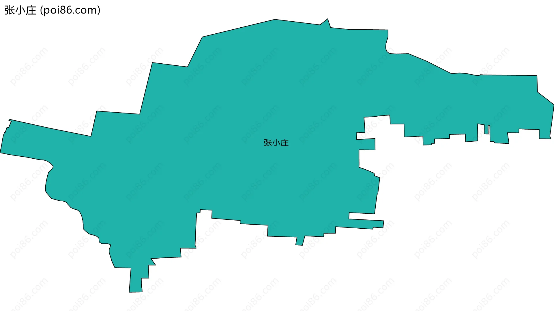 张小庄边界地图