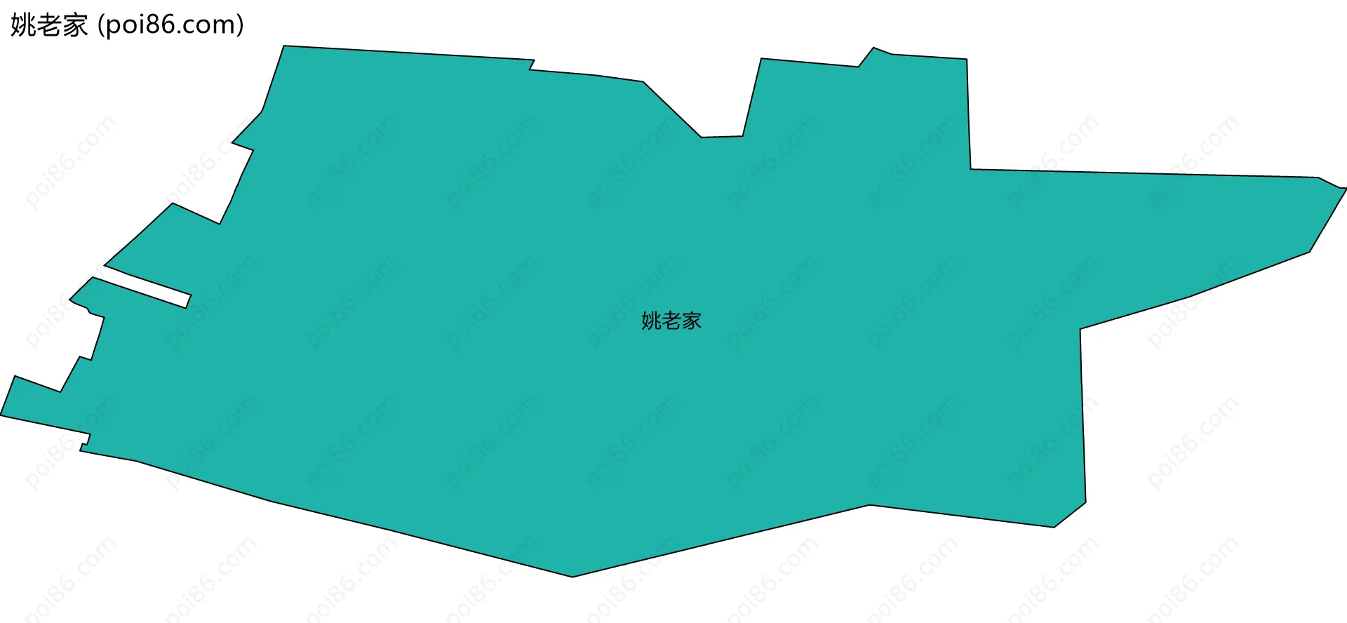 姚老家边界地图