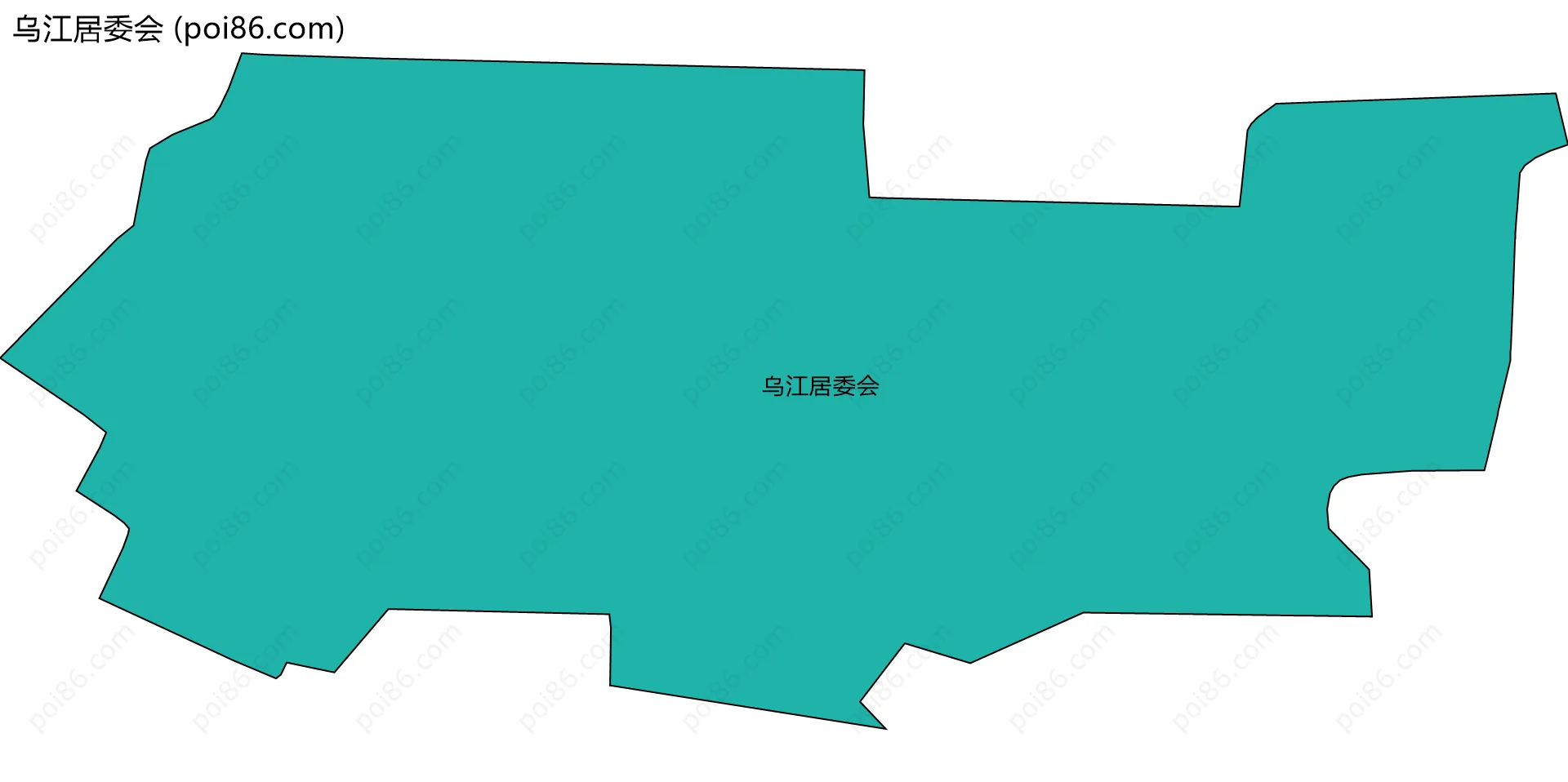 乌江居委会边界地图