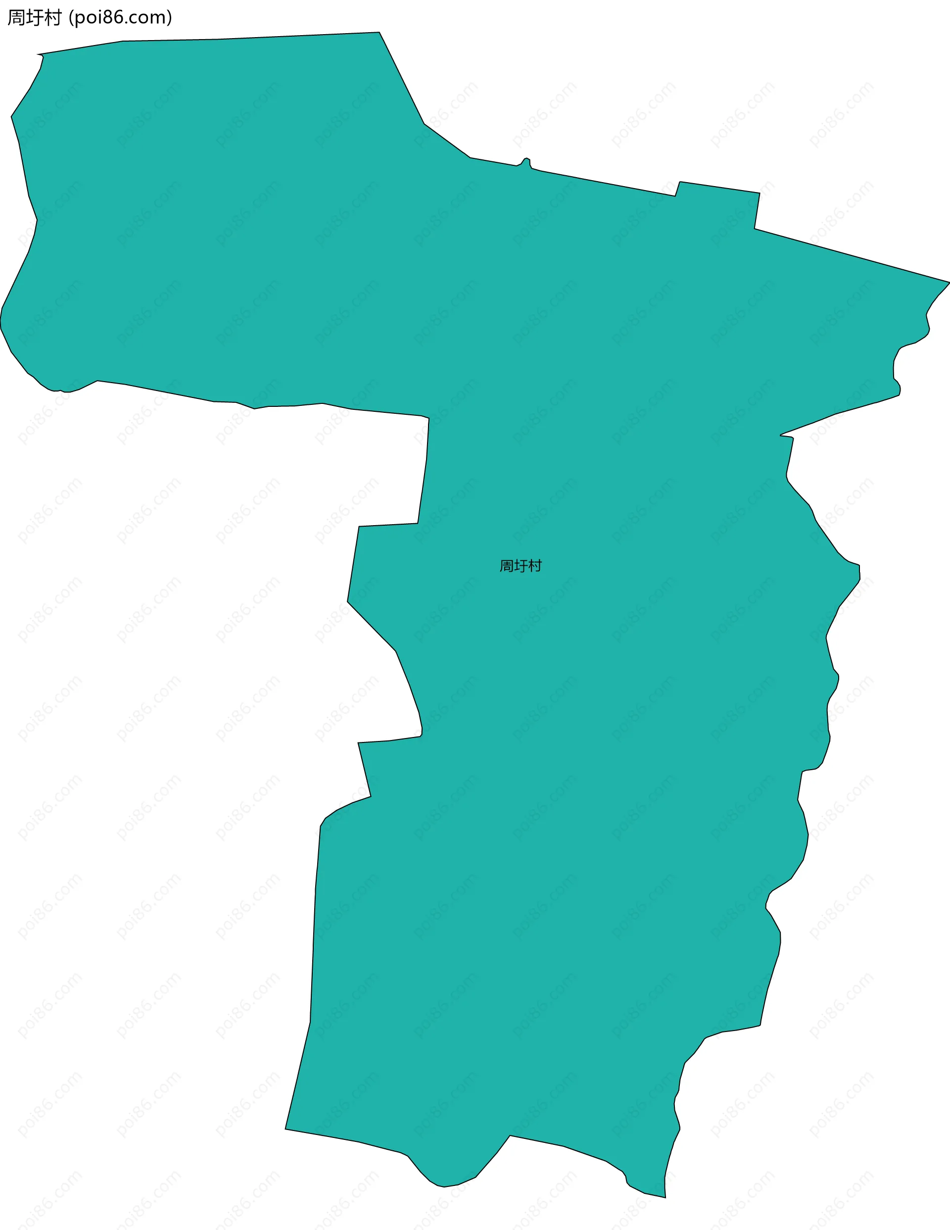 周圩村边界地图