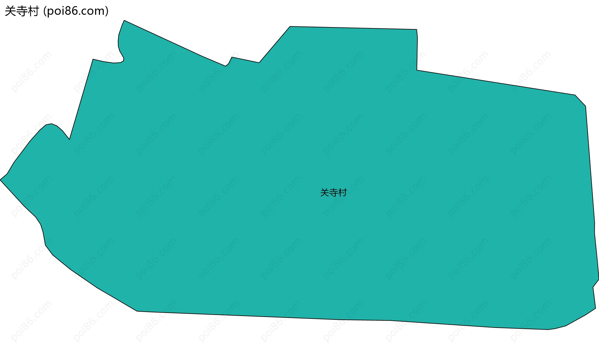 关寺村边界地图
