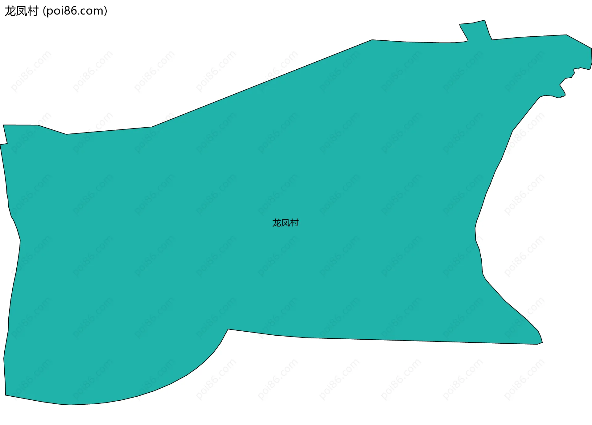 龙凤村边界地图