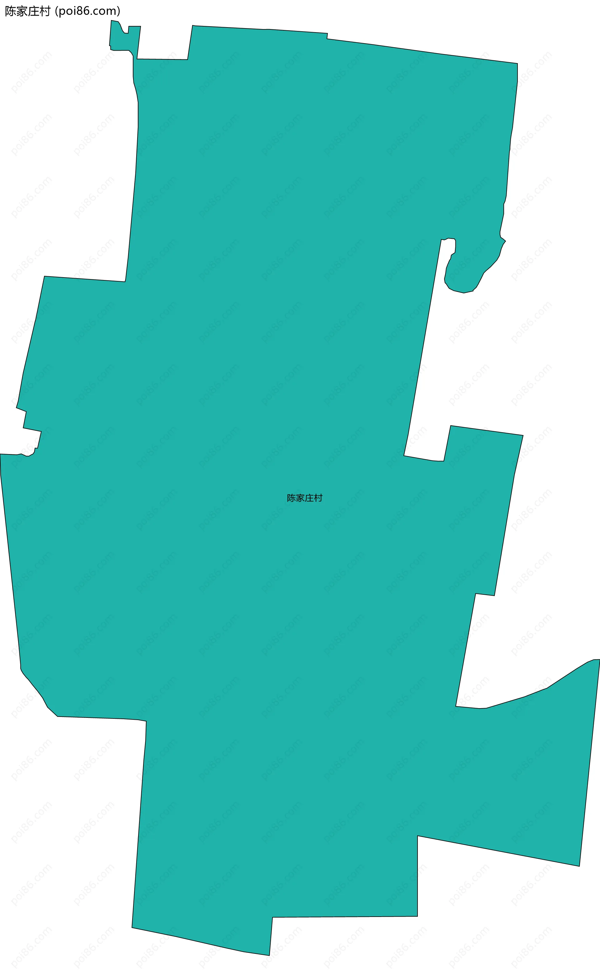 陈家庄村边界地图