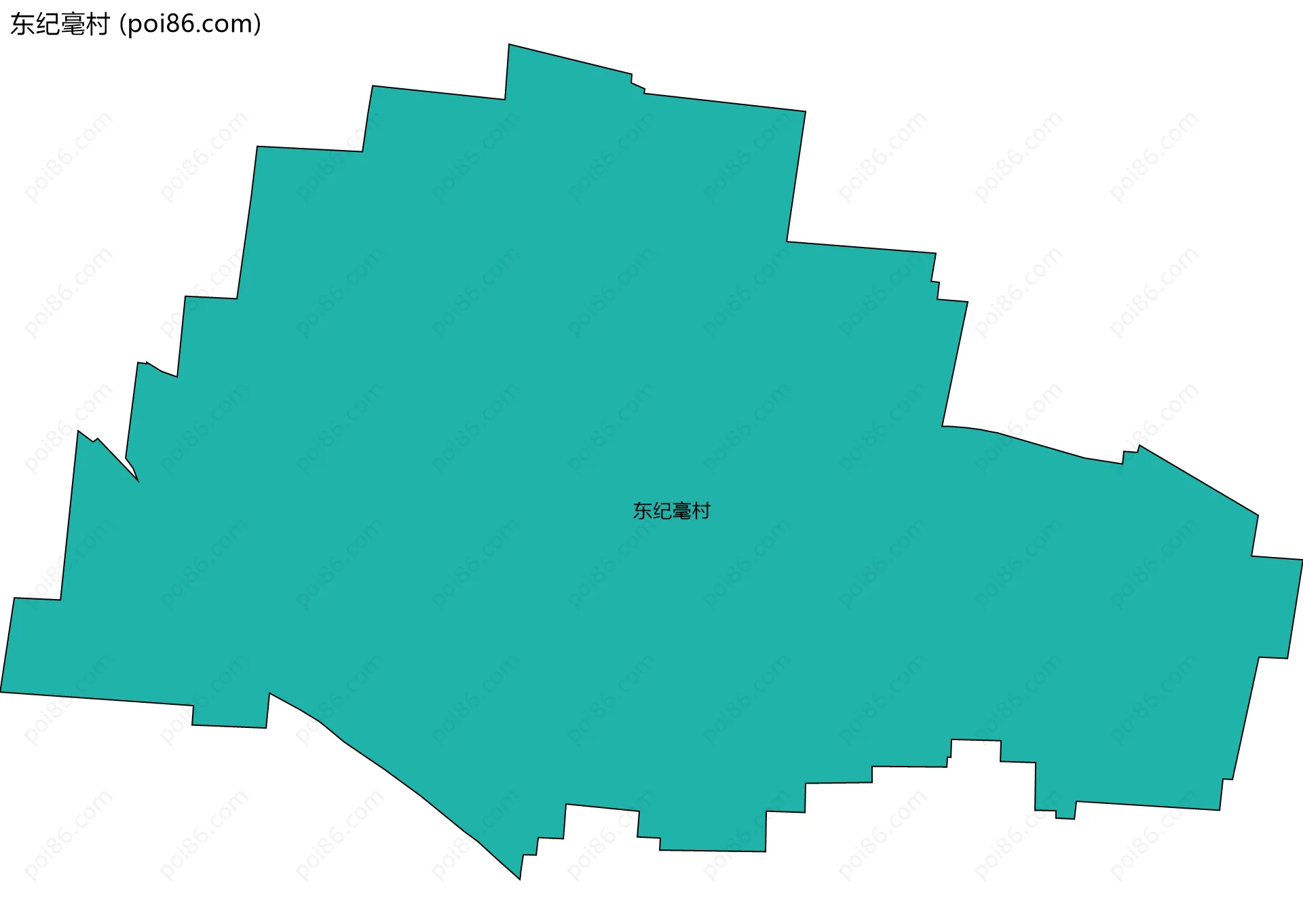 东纪毫村边界地图