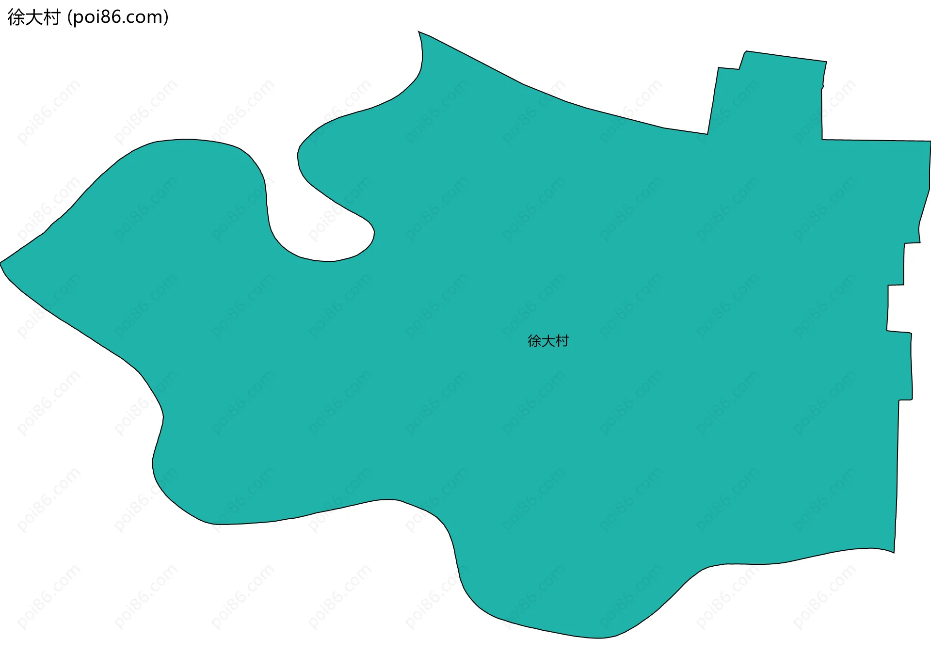 徐大村边界地图