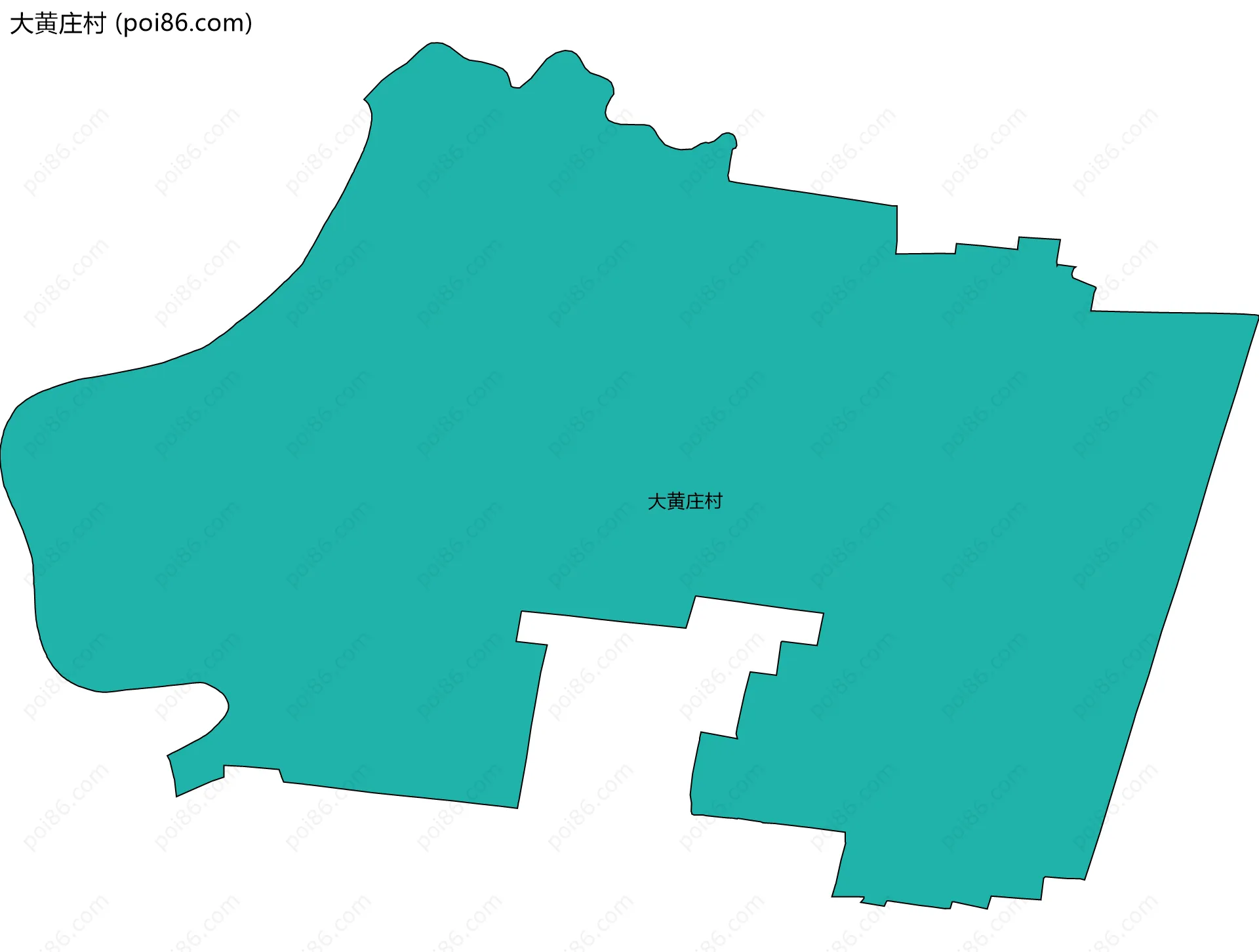 大黄庄村边界地图