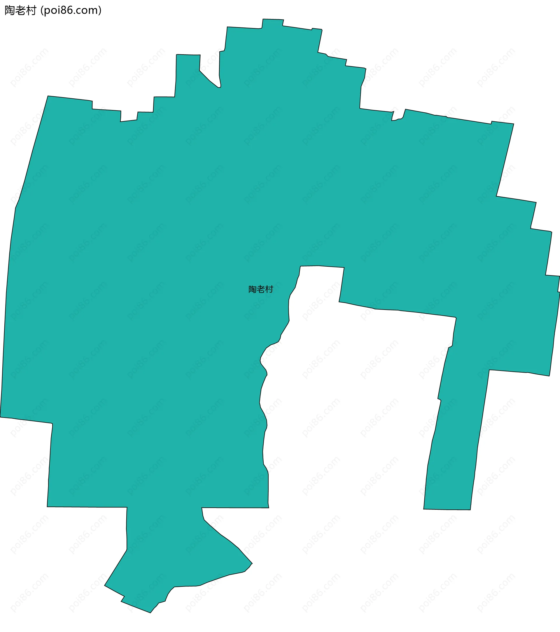 陶老村边界地图