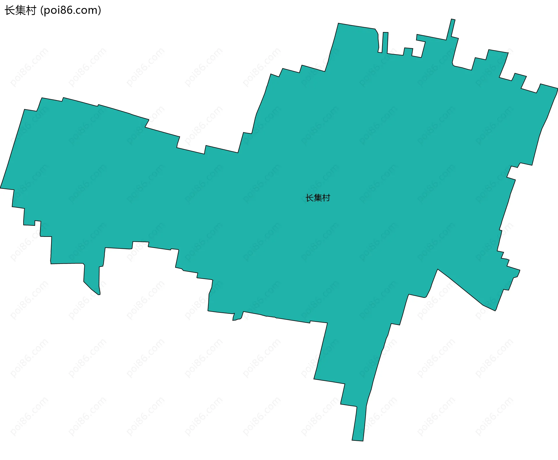 长集村边界地图