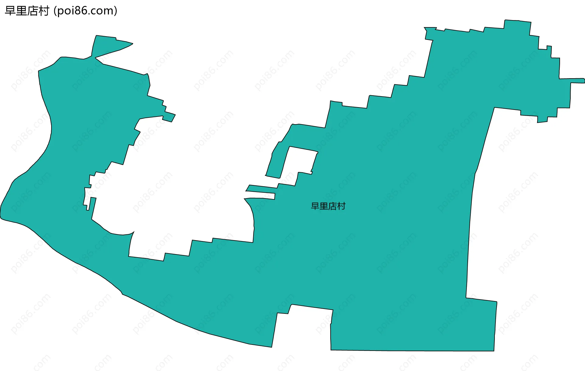 早里店村边界地图